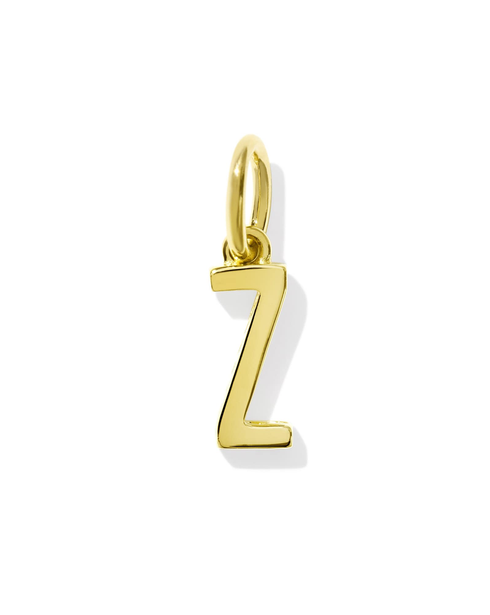 Metal Letter Z 18k Gold Vermeil Charm