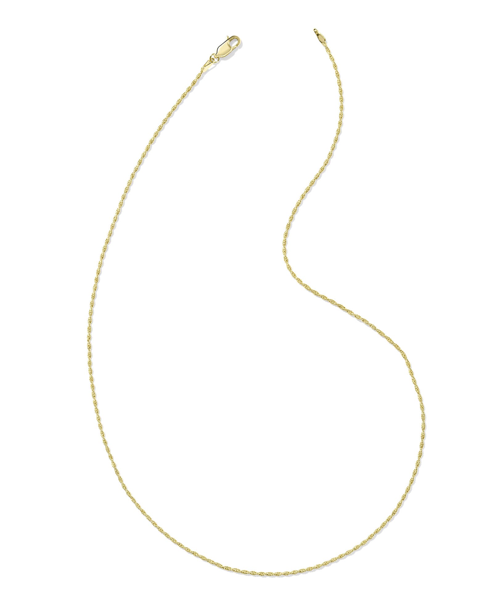 Twisted Link 18k Gold Vermeil Chain Necklace