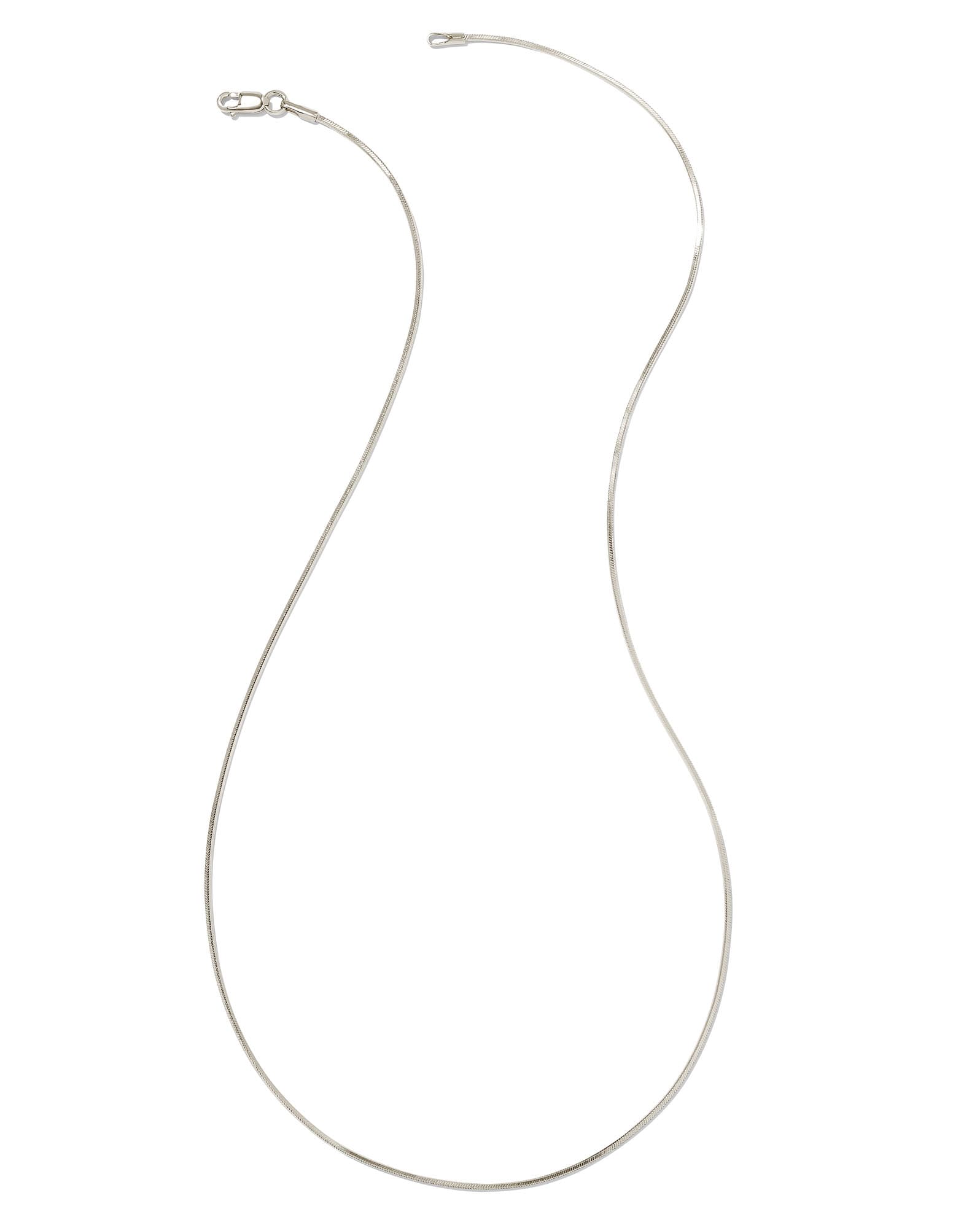 Diamond Cut Snake Chain Necklace in Sterling Silver