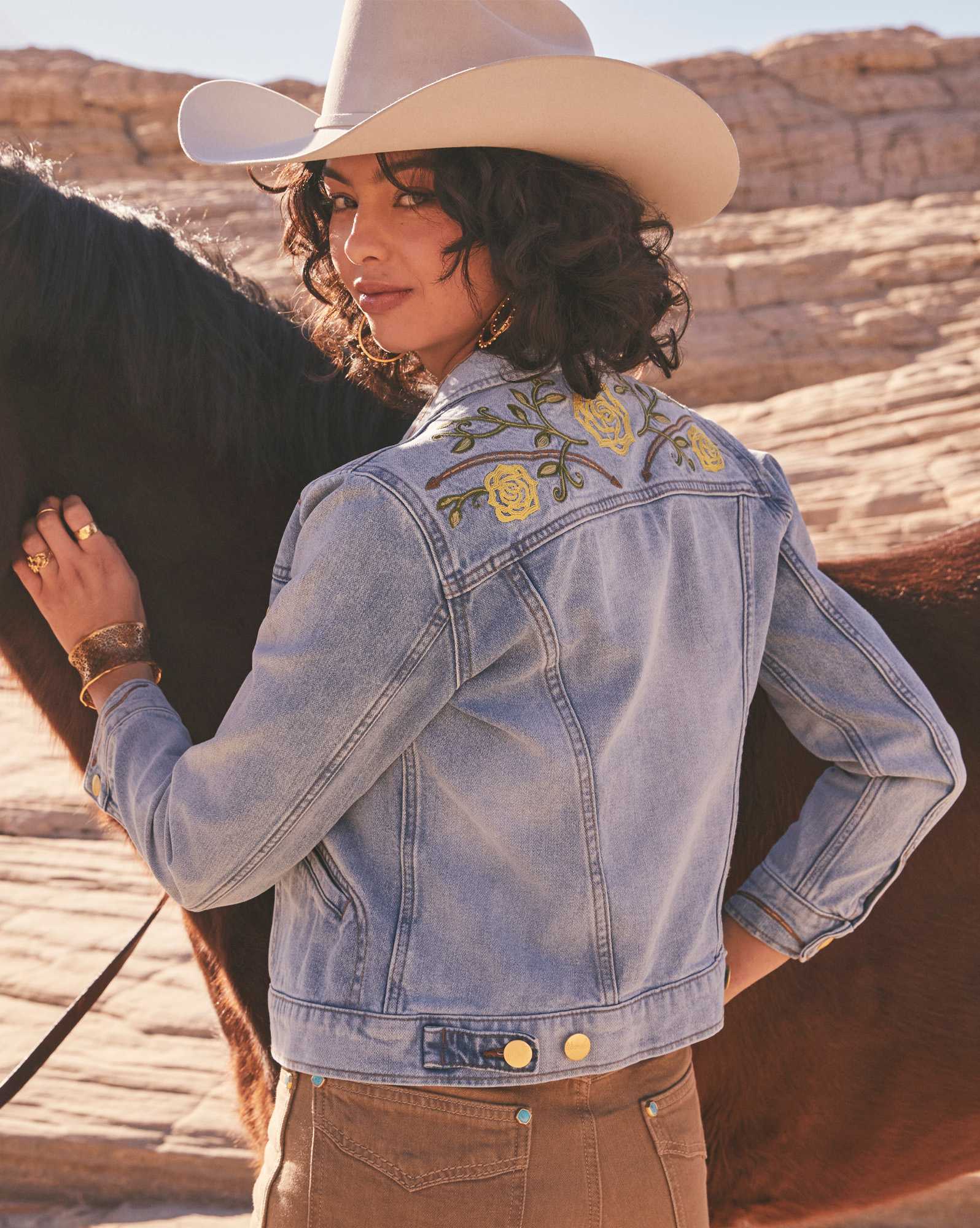 Wrangler® x Yellow Rose by Kendra Scott Trucker Jacket