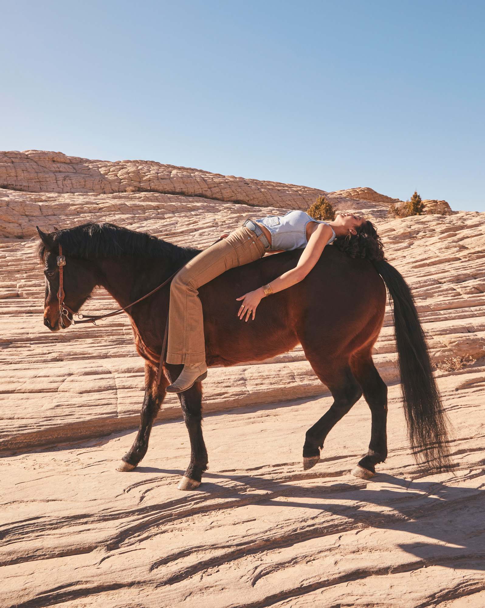 Wrangler® x Yellow Rose by Kendra Scott High Rise Trouser