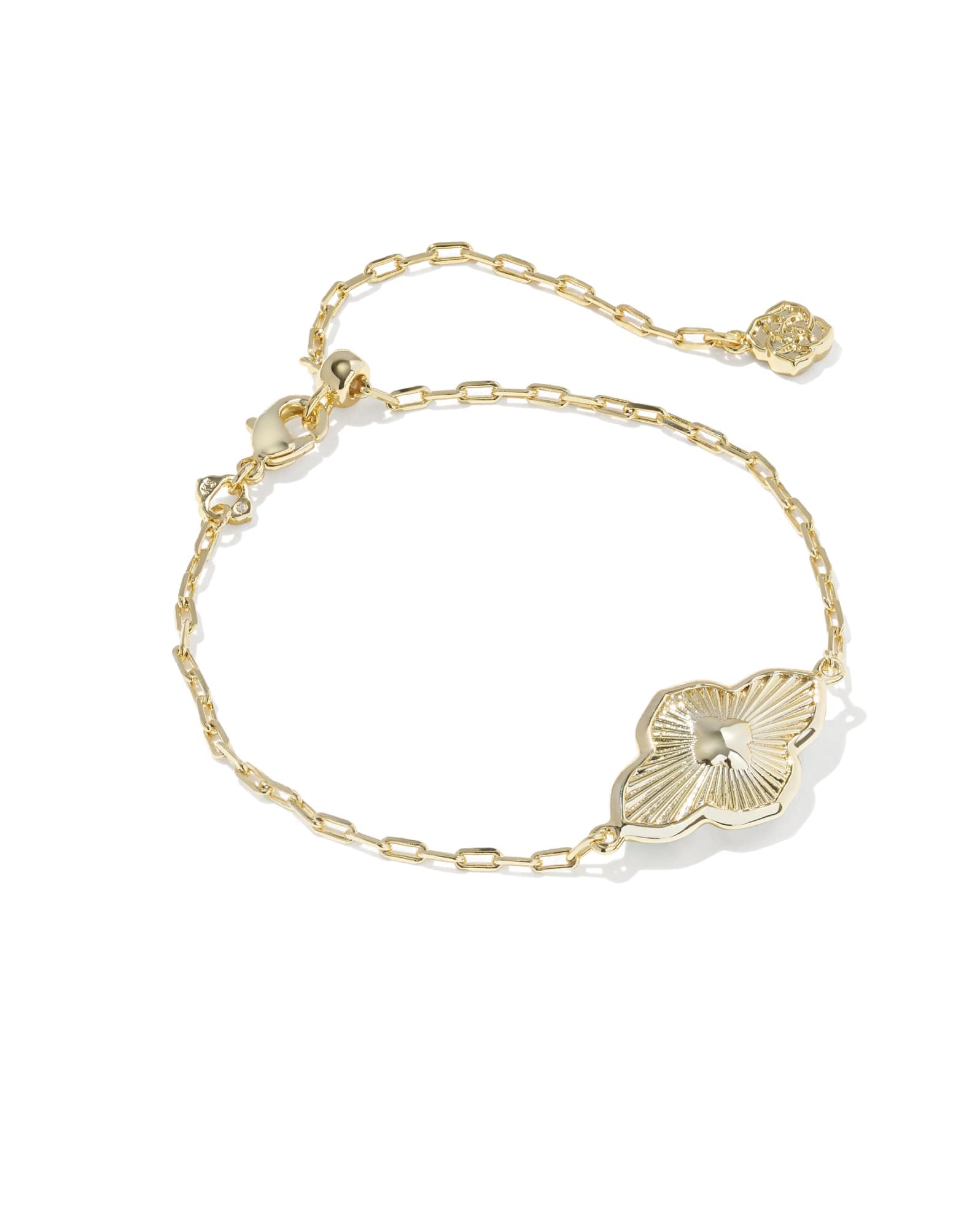 Abbie Medallion Gold Delicate Chain Bracelet