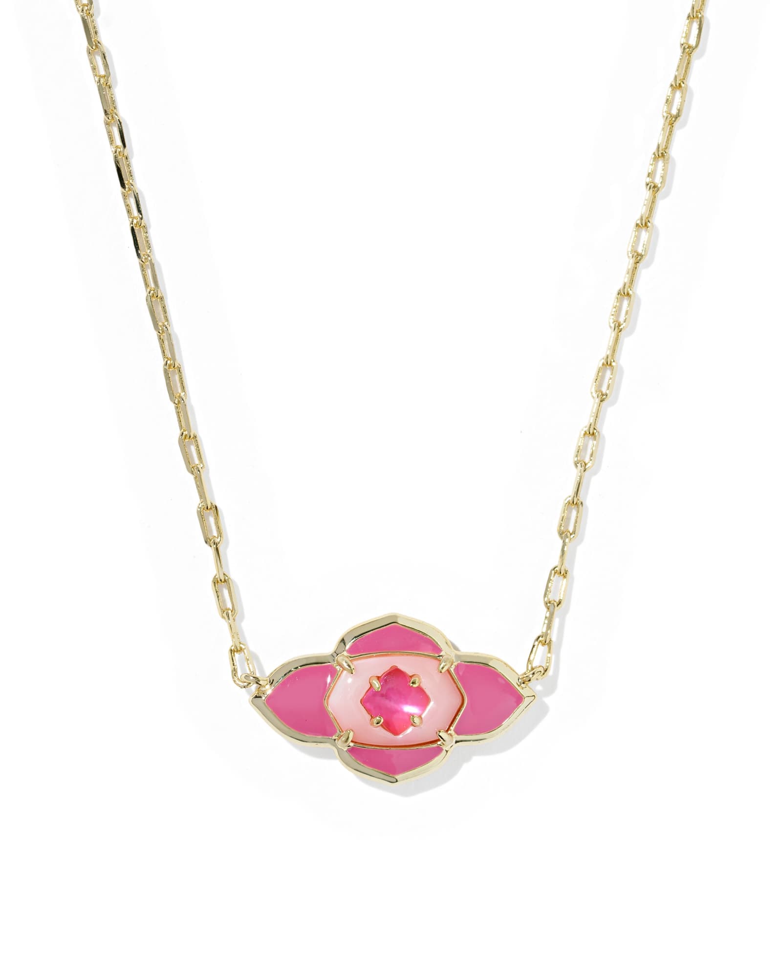 Abbie Medallion Gold Short Pendant Necklace