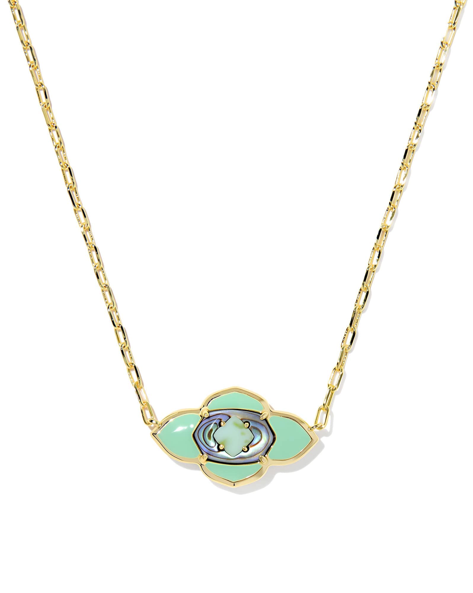 Abbie Medallion Short Pendant Necklace