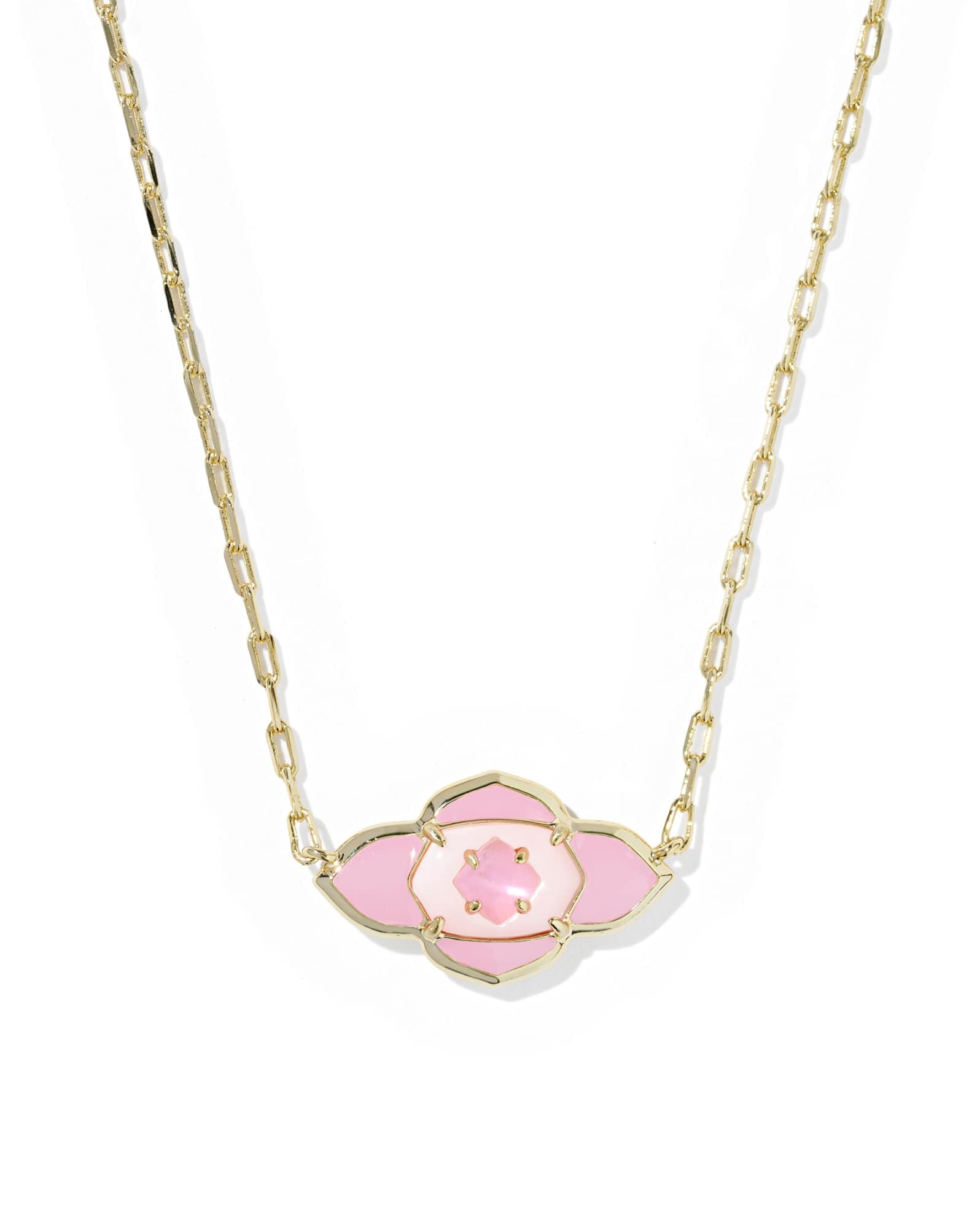 Abbie Medallion Gold Short Pendant Necklace