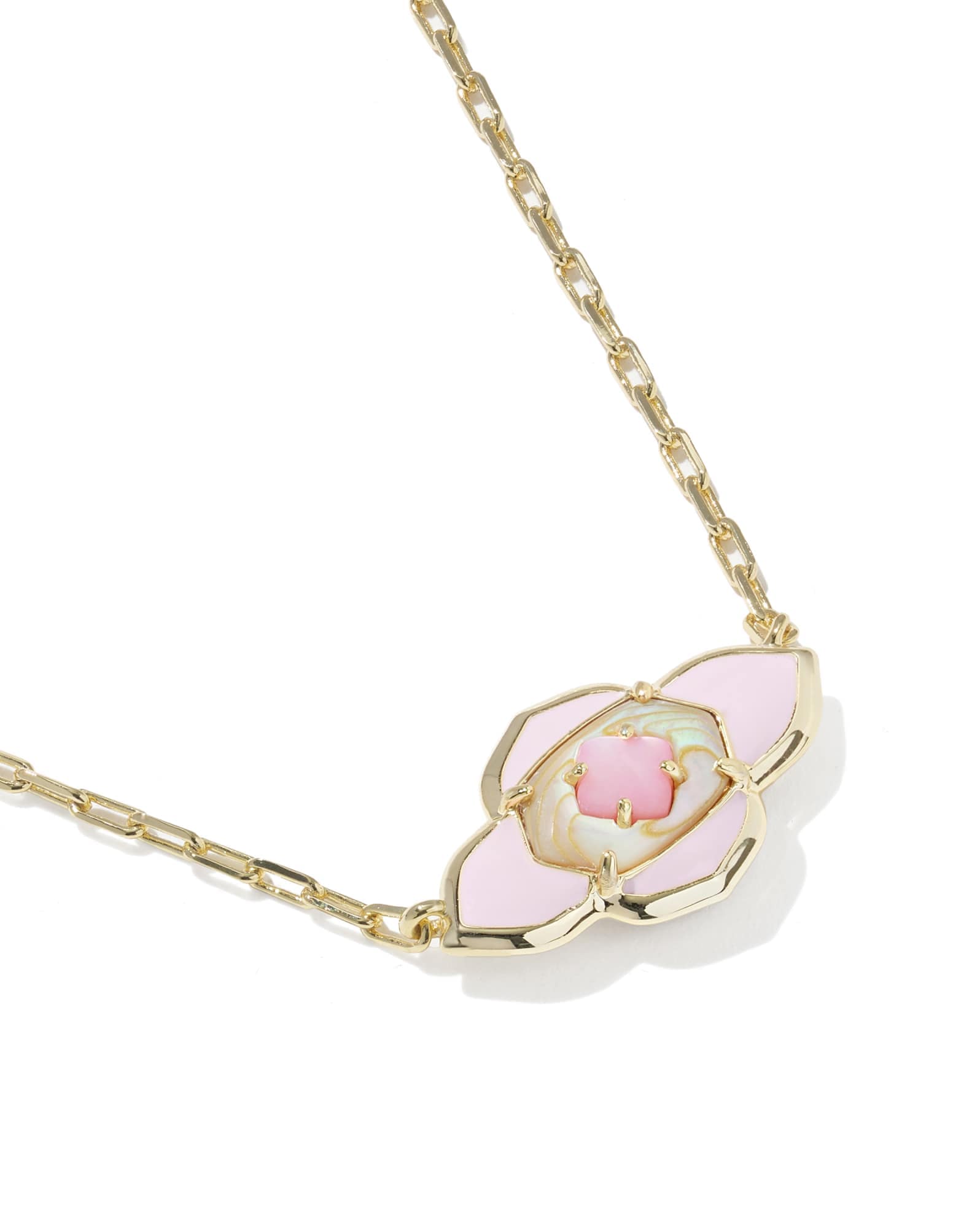 Abbie Medallion Gold Short Pendant Necklace