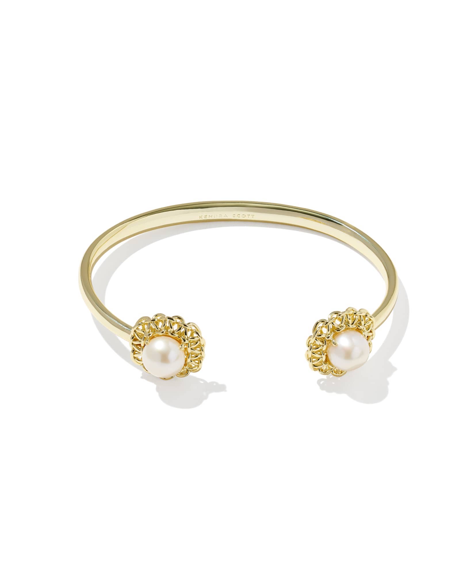 Gabriella Gold Pearl Cuff Bracelet