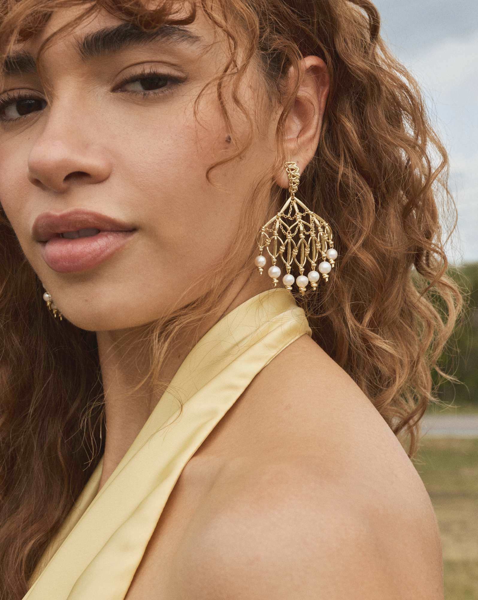 Gabriella Pearl Statement Earrings