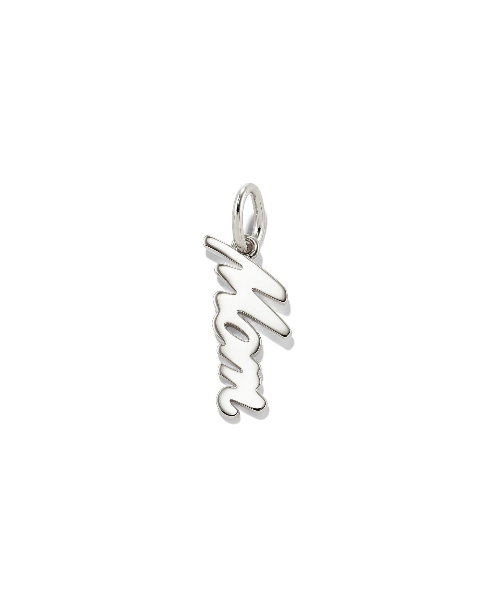 Mom Charm in Sterling Silver