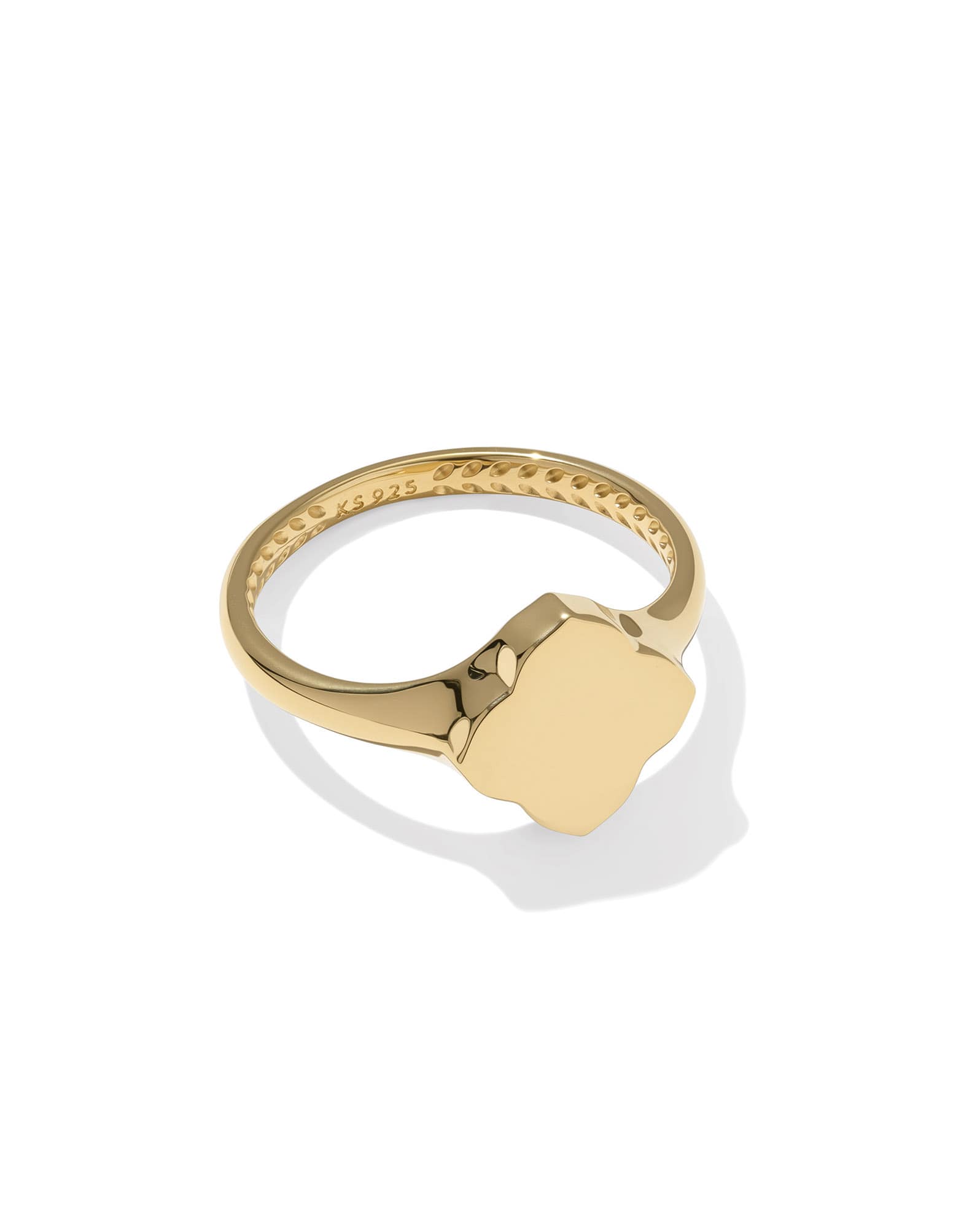 Dira 18k Gold Vermeil Metal Band Ring