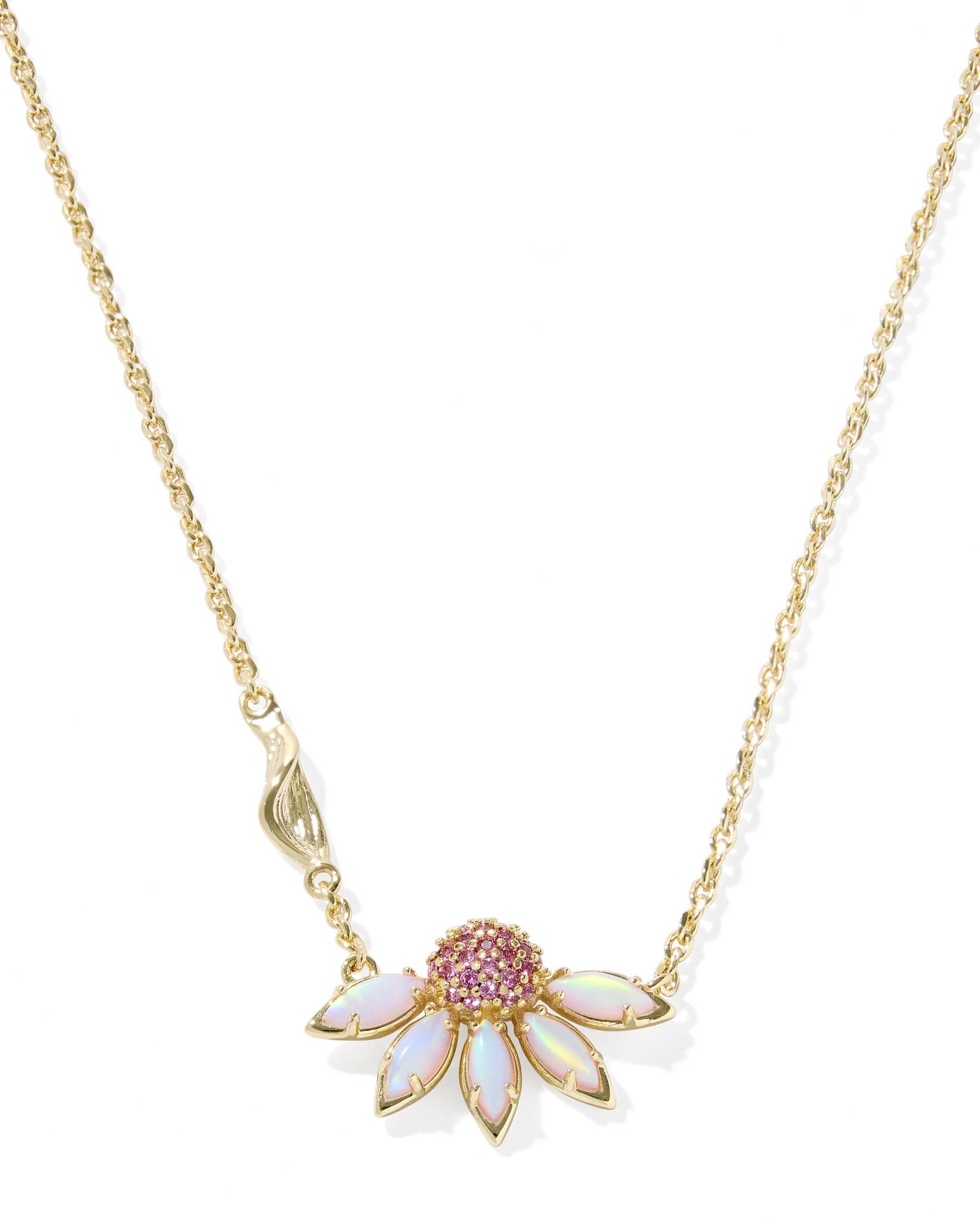 Anya Flower Gold Short Pendant Necklace