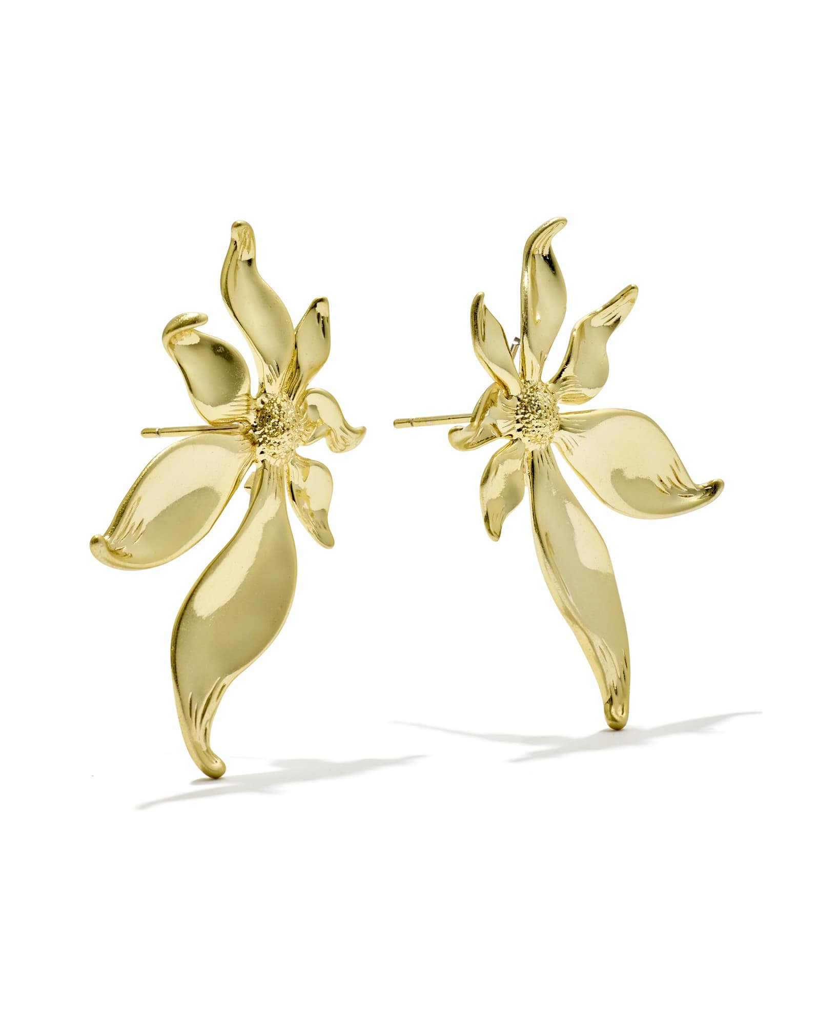 Anya Flower Gold Stud Earrings