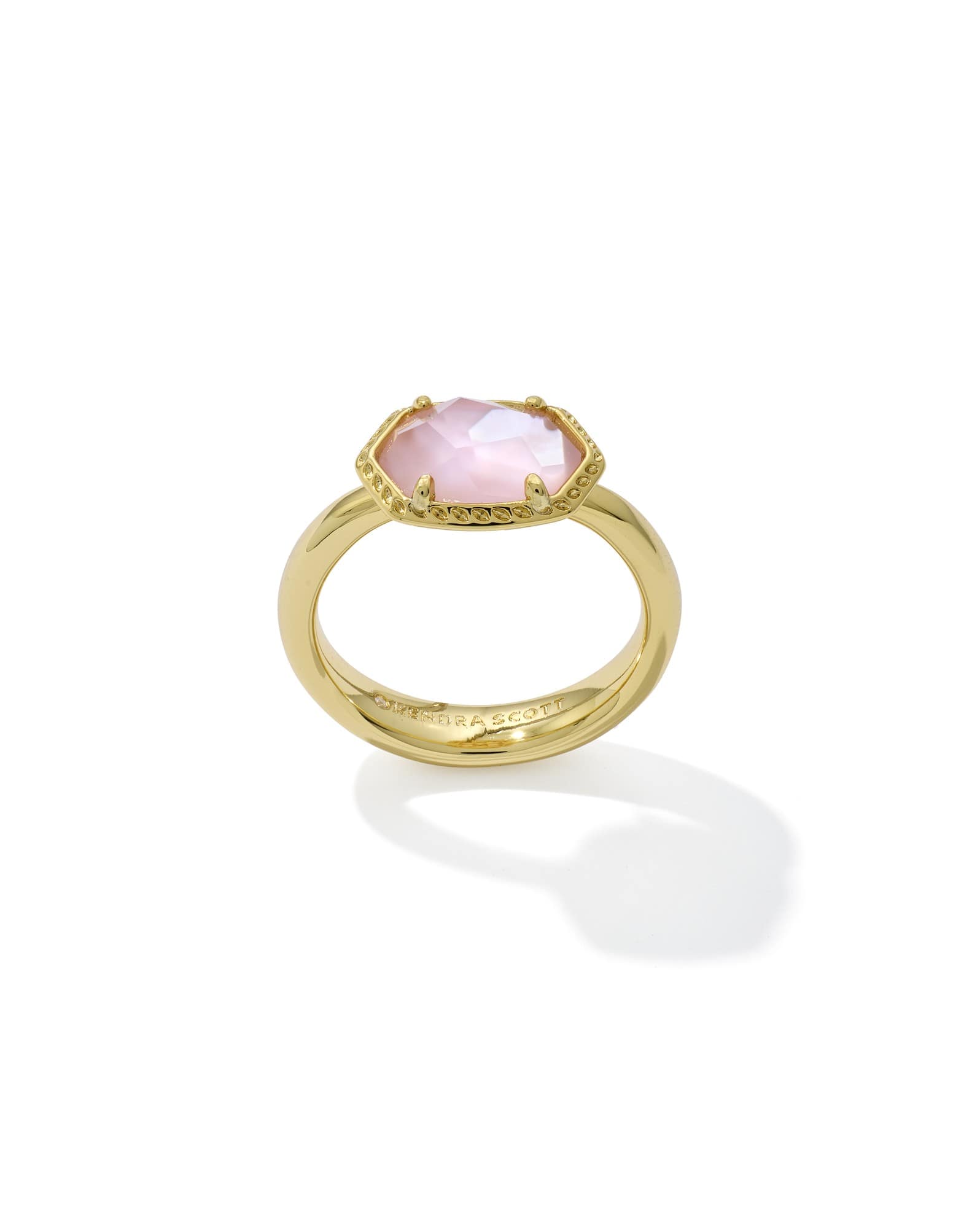 Daphne Gold Frame Band Ring