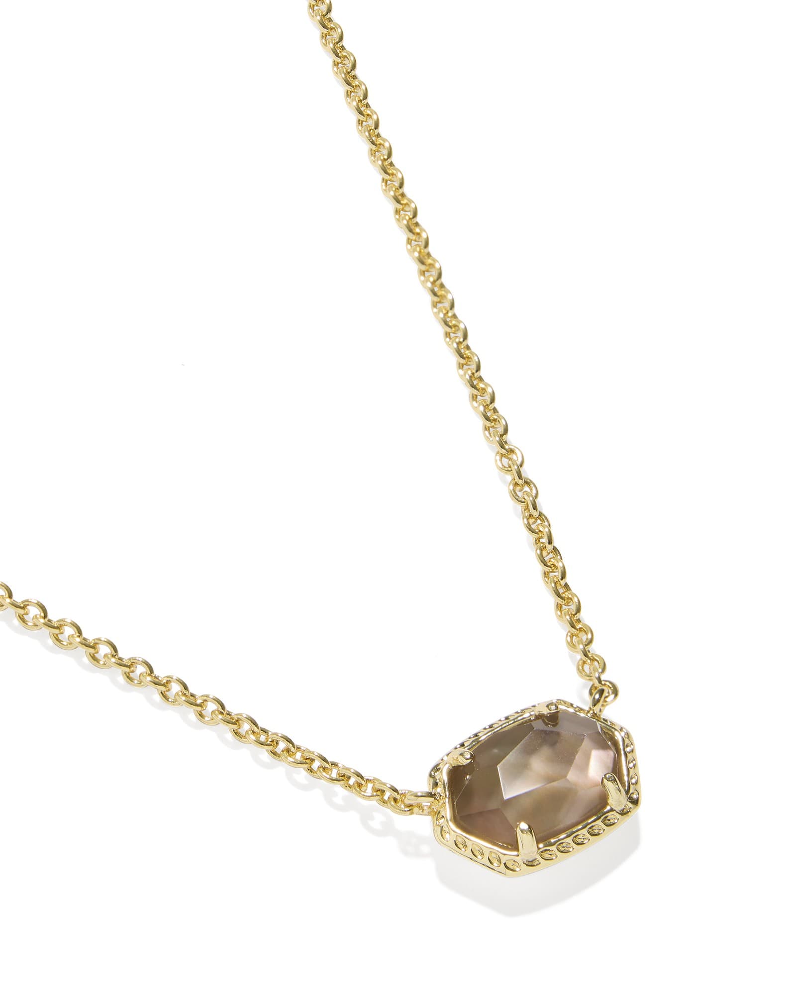 Daphne Gold Frame Short Pendant Necklace