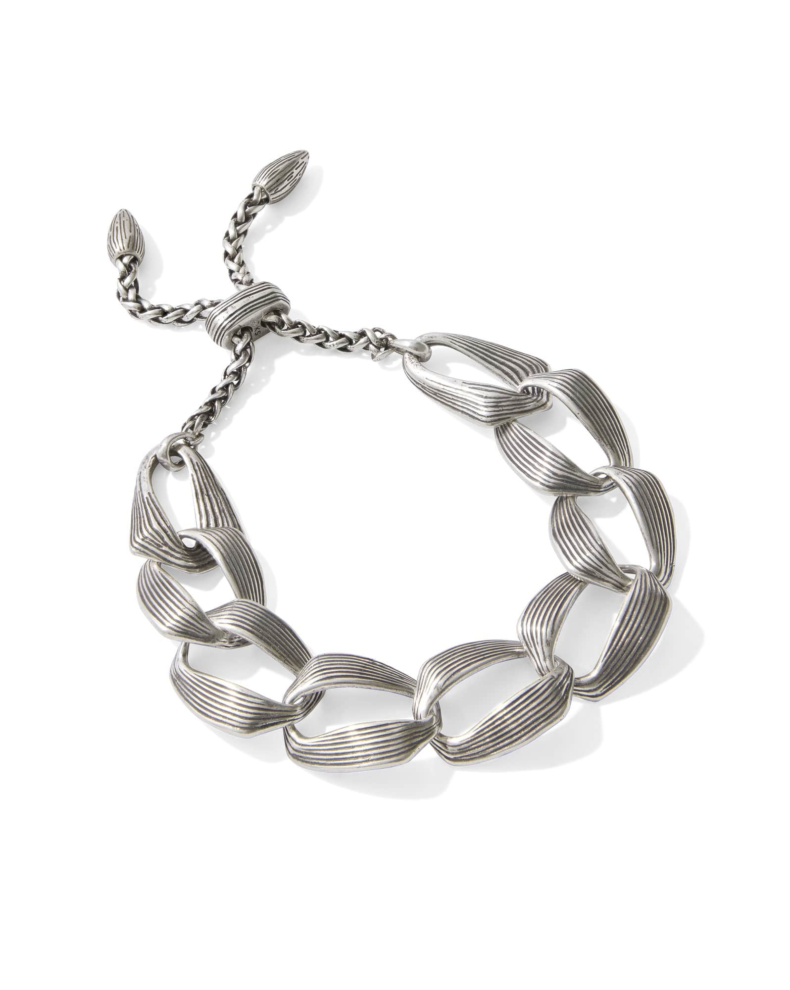 Kira Vintage Silver Chain Bracelet
