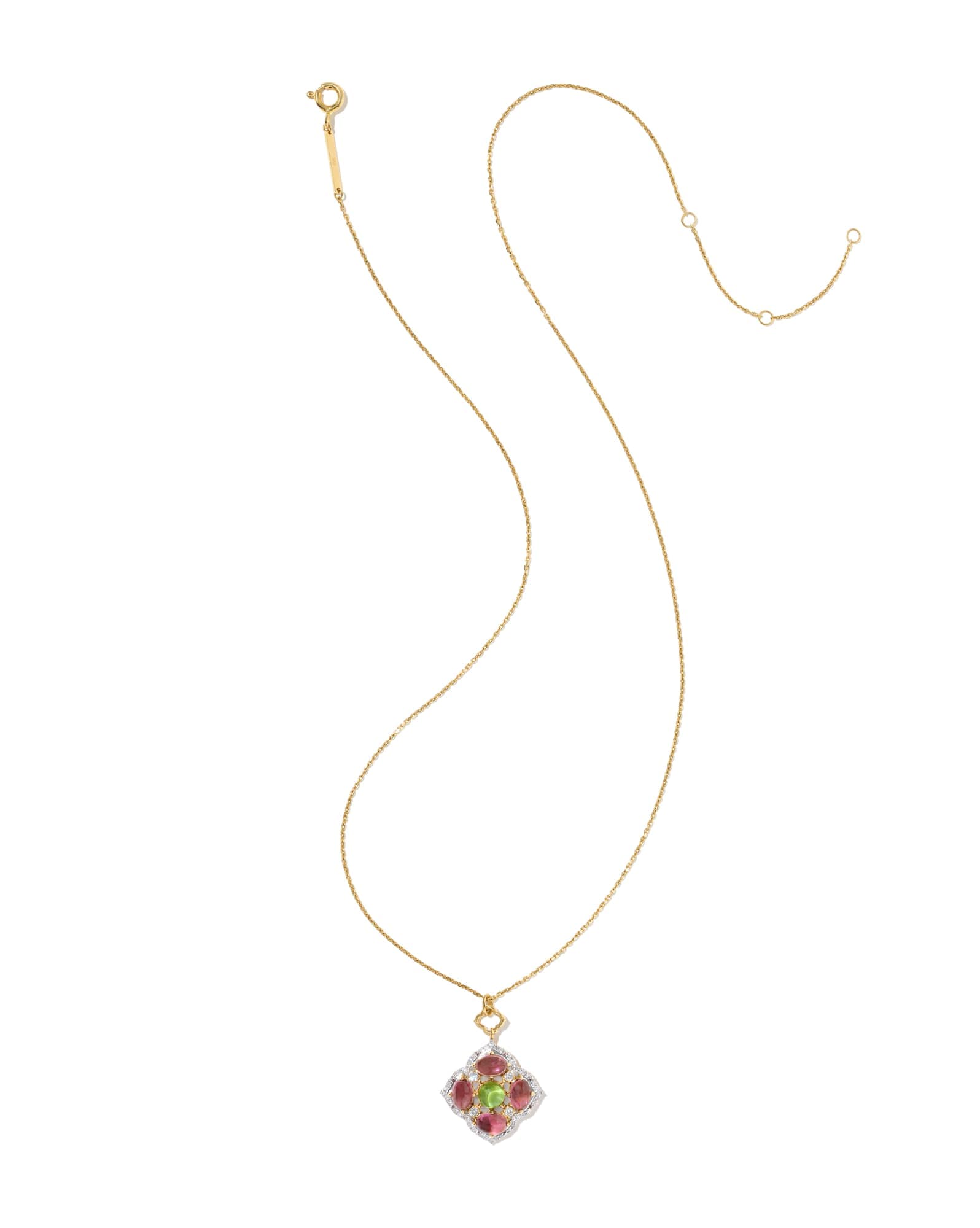 0.24 ct Heirloom Dira 14k Yellow Gold Short Pendant Necklace