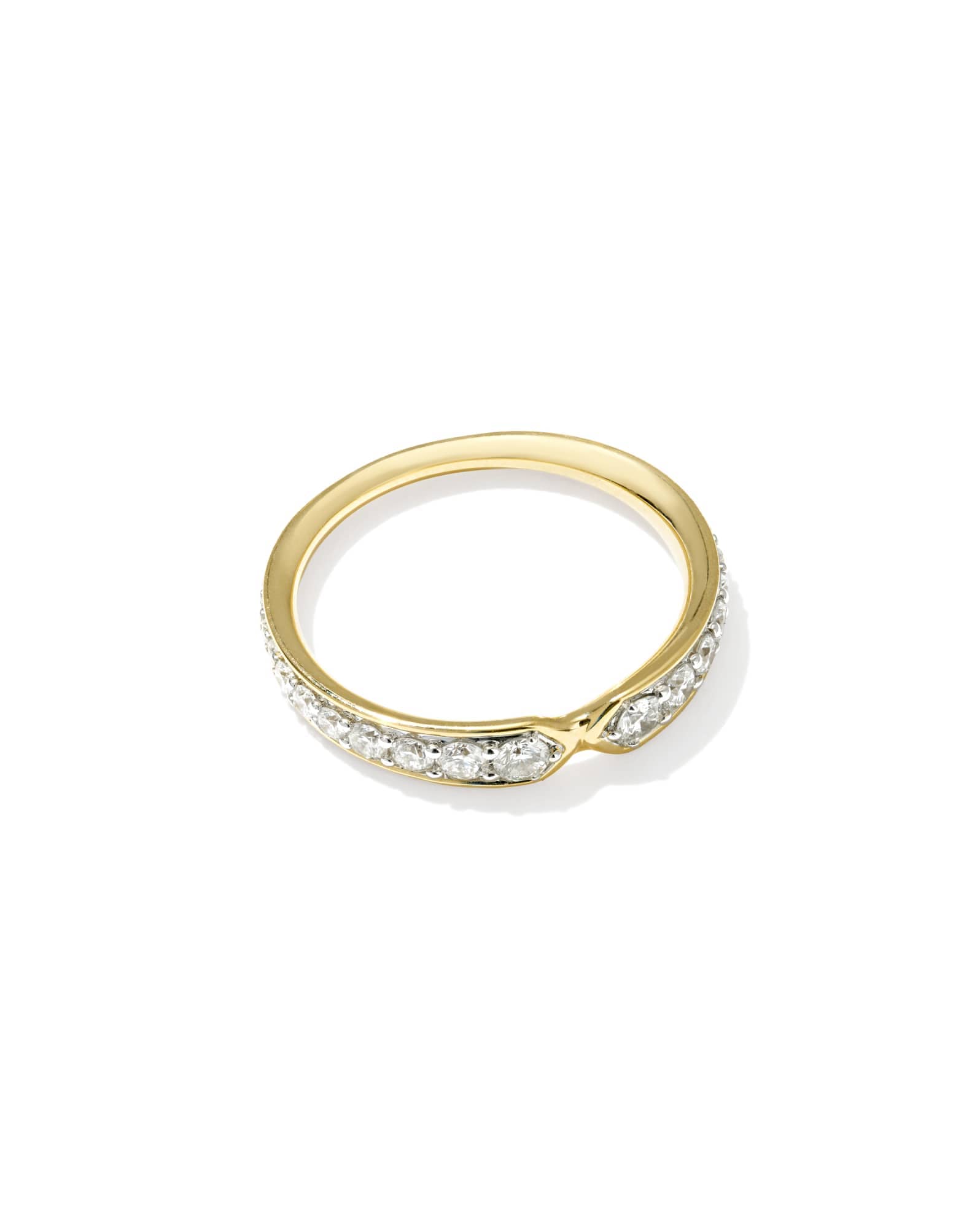 0.46 ct Lab Grown Diamond Adia 14k Yellow Gold Band Ring