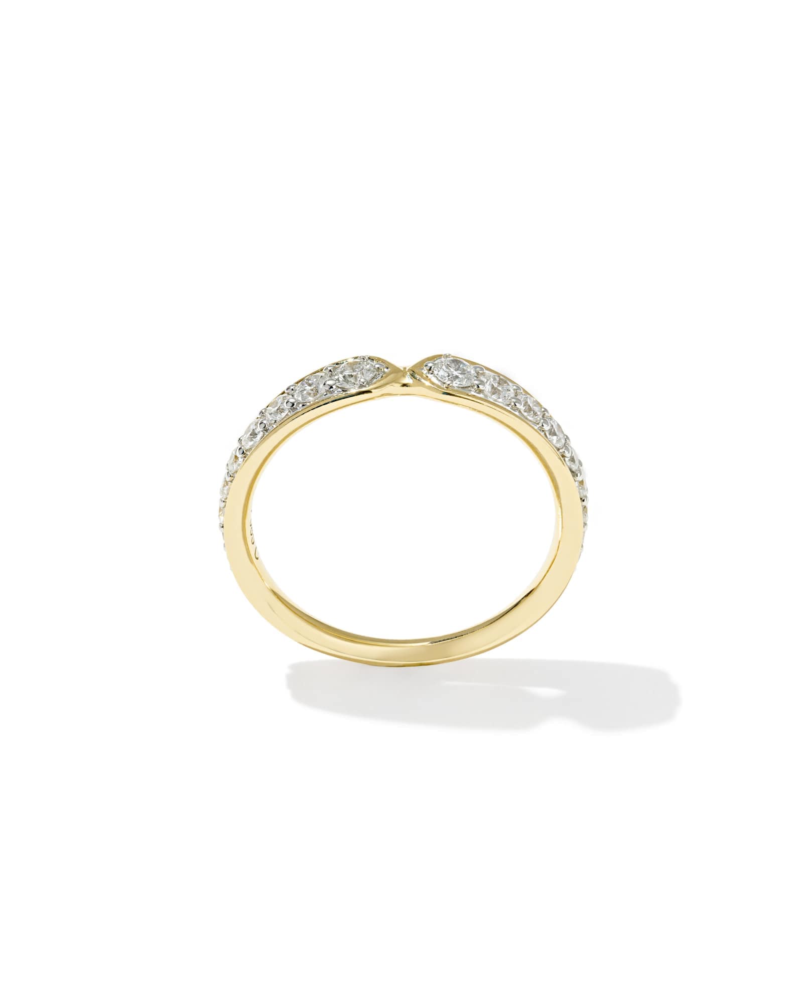 0.46 ct Lab Grown Diamond Adia 14k Yellow Gold Band Ring