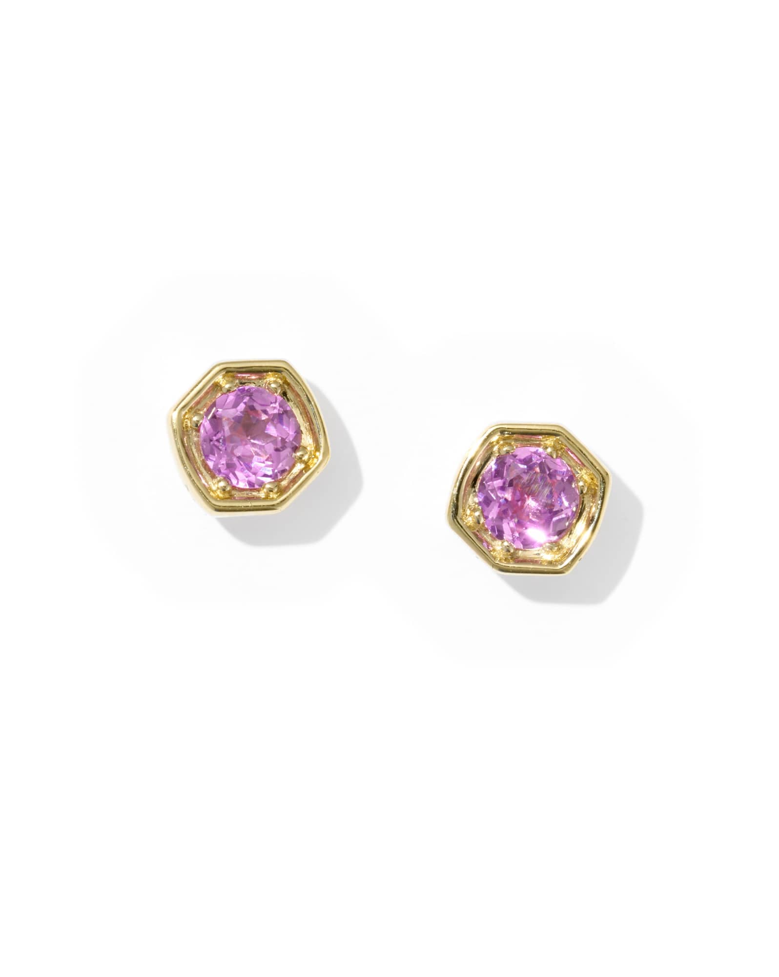 0.36 ct Lab Grown Gemstone Davie 14k Yellow Gold Stud Earrings
