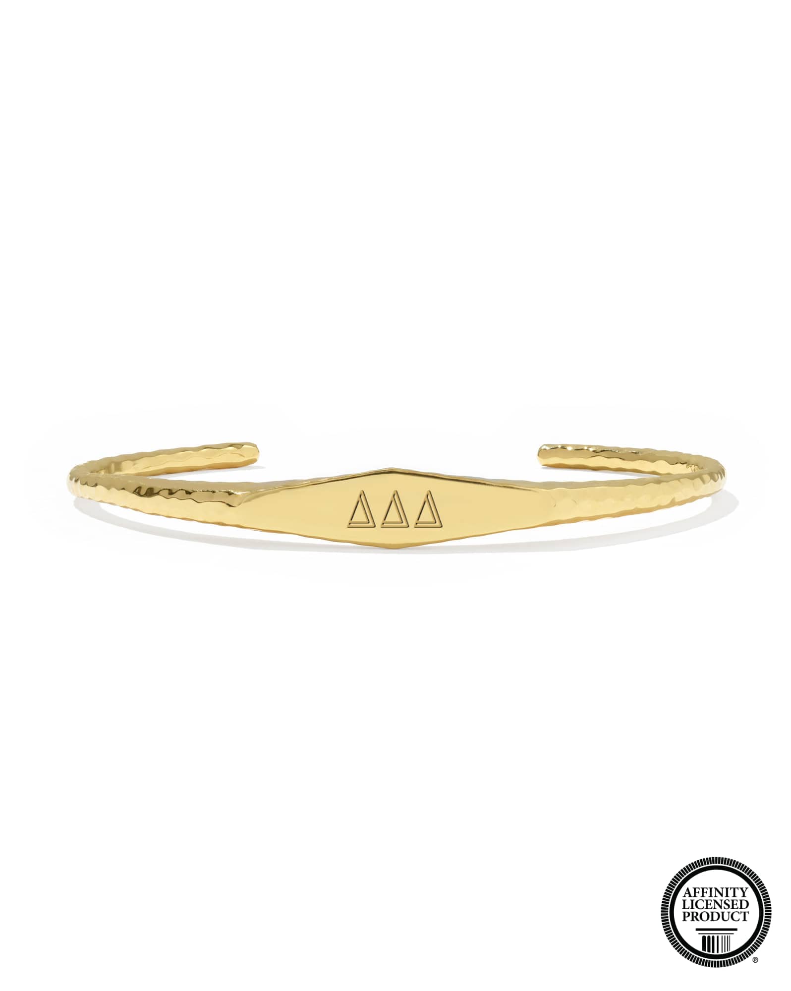 Delta Delta Delta 18k Yellow Gold Vermeil Davie Cuff Bracelet