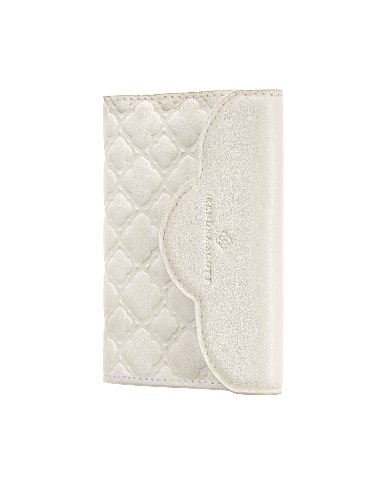 Magnetic Ivory Trifold Wallet