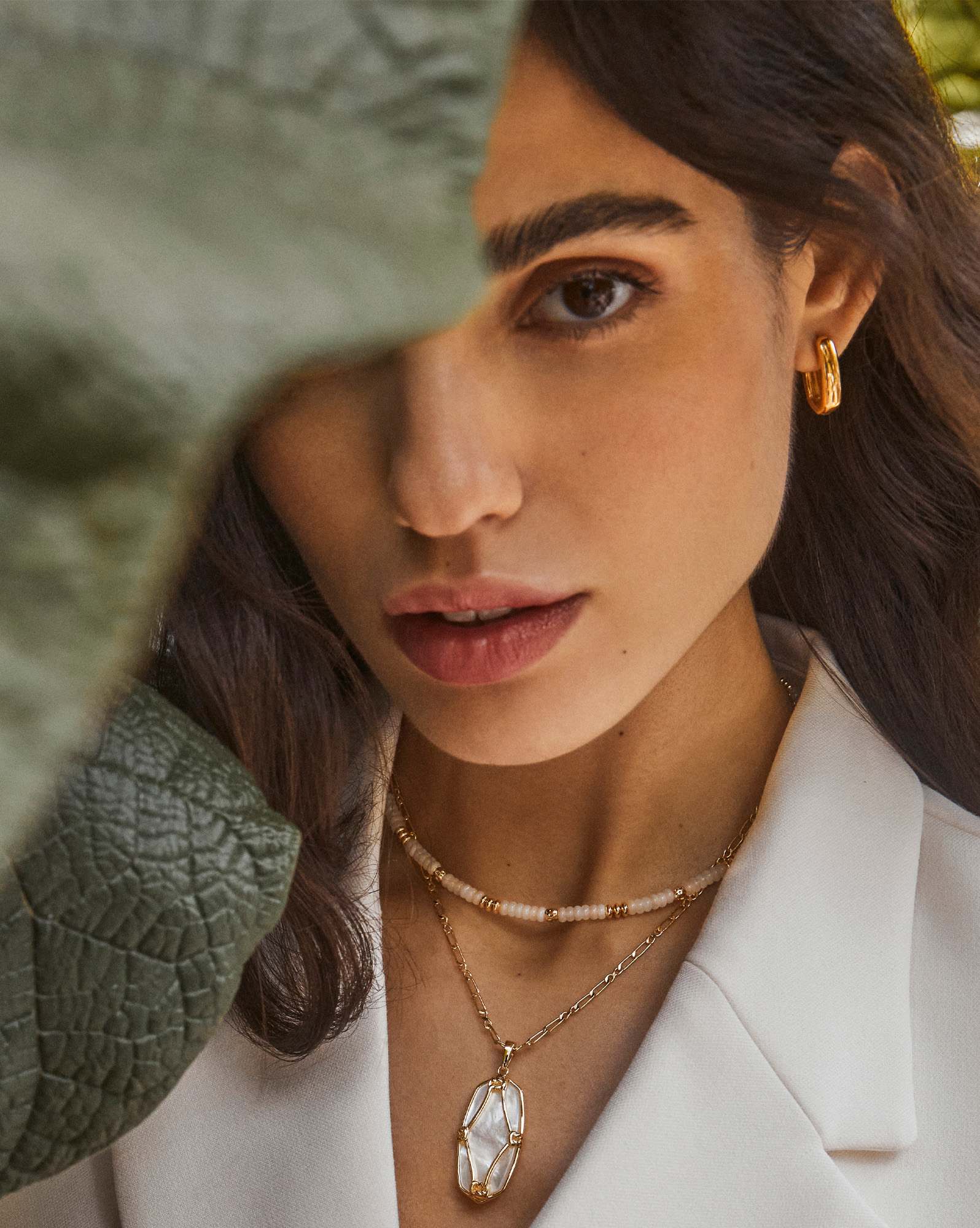 Deliah Gold Strand Necklace