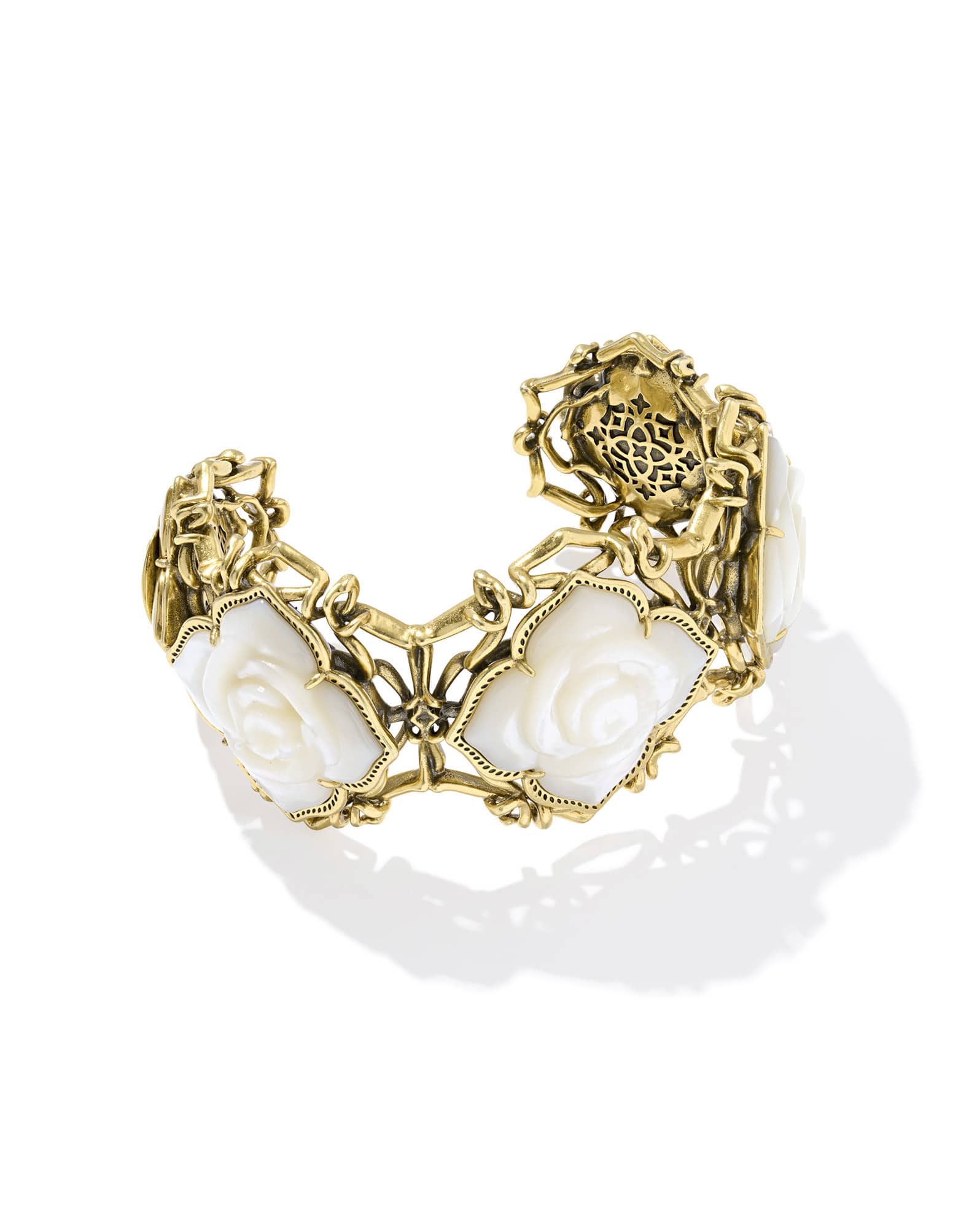 Mallory Rose Vintage Gold Statement Cuff Bracelet