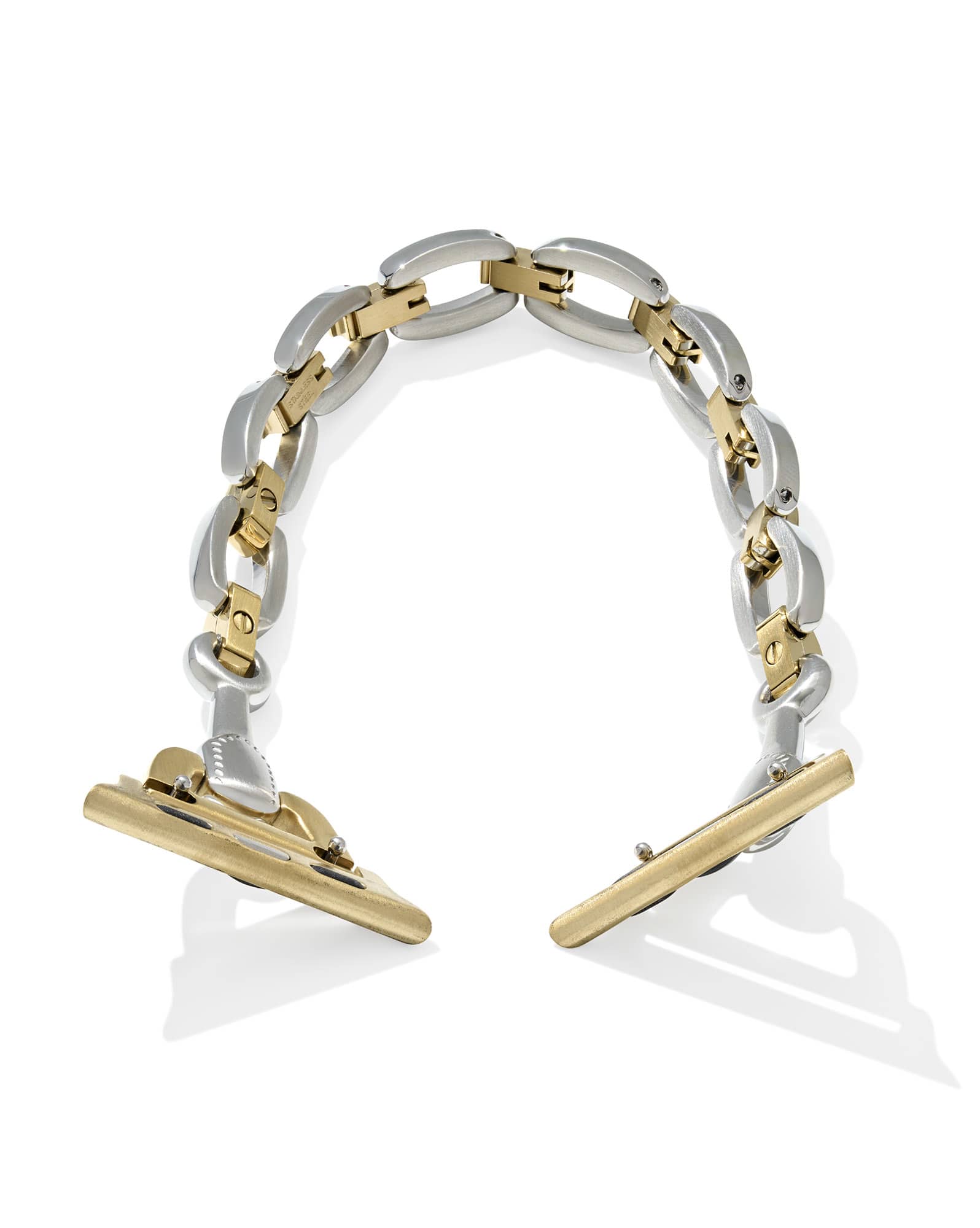 McClain Two Tone Polished Stainless Steel Watch Band