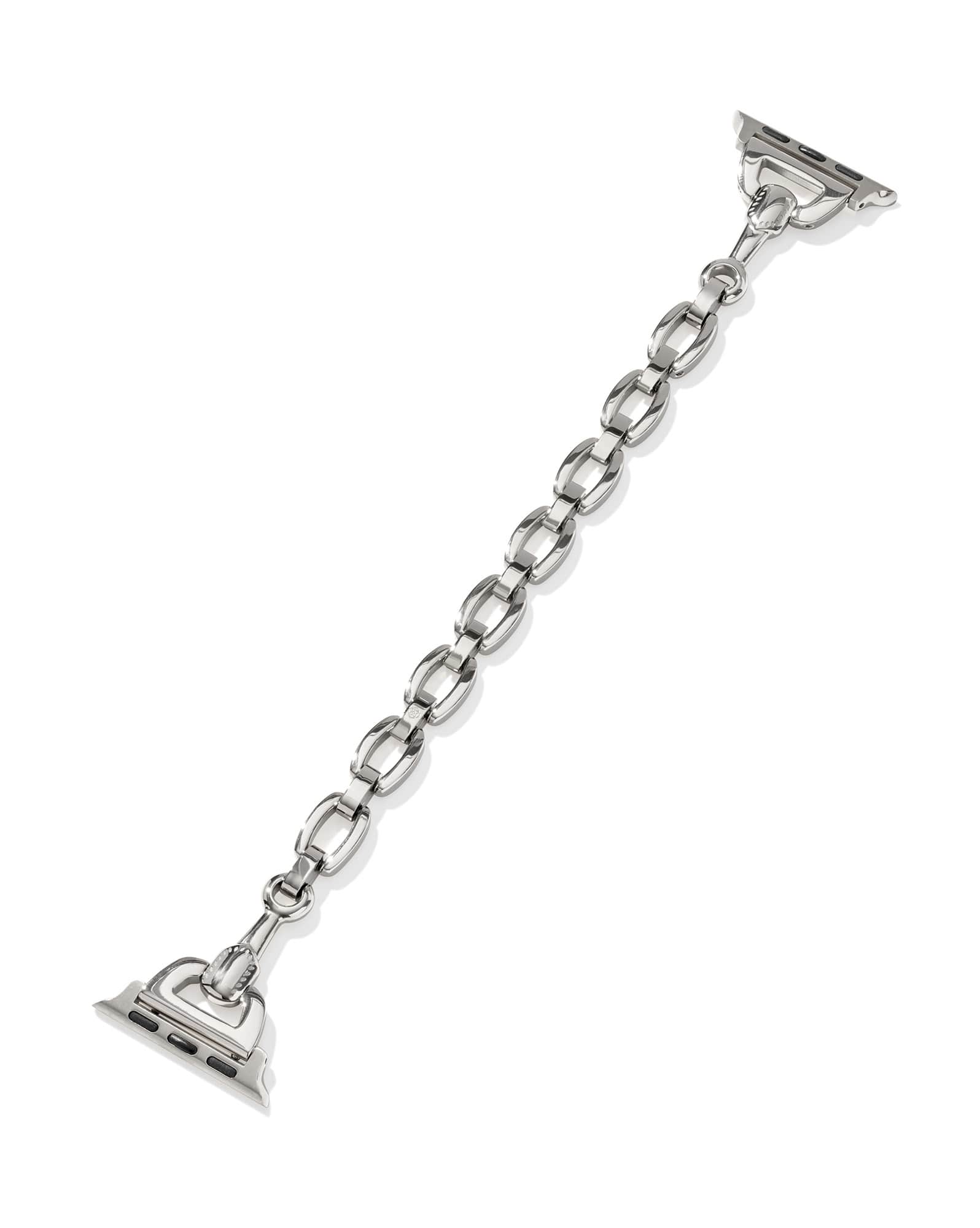 McClain Silver Polished Stainless Steel Watch Band