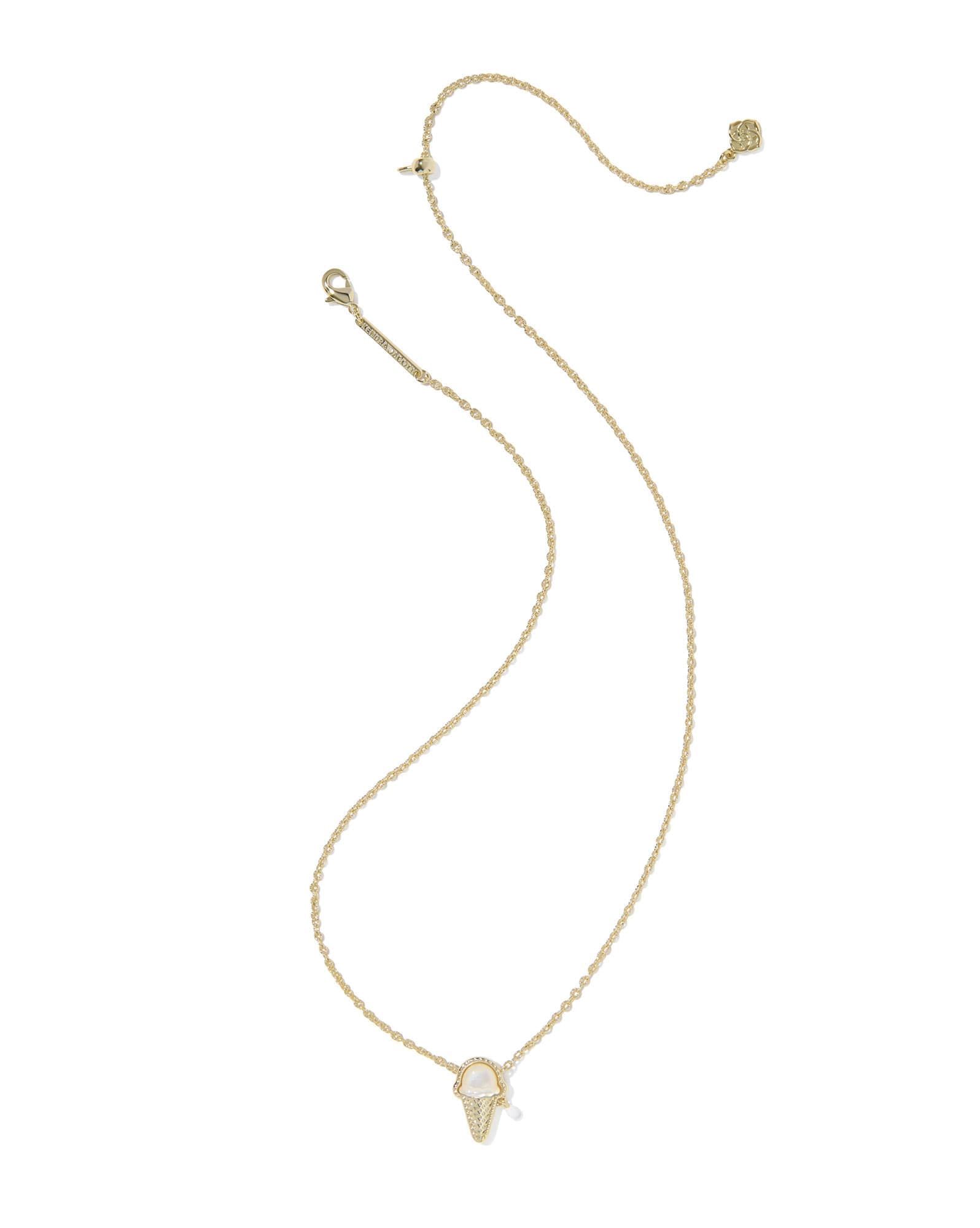 Ice Cream Gold Short Pendant Necklace