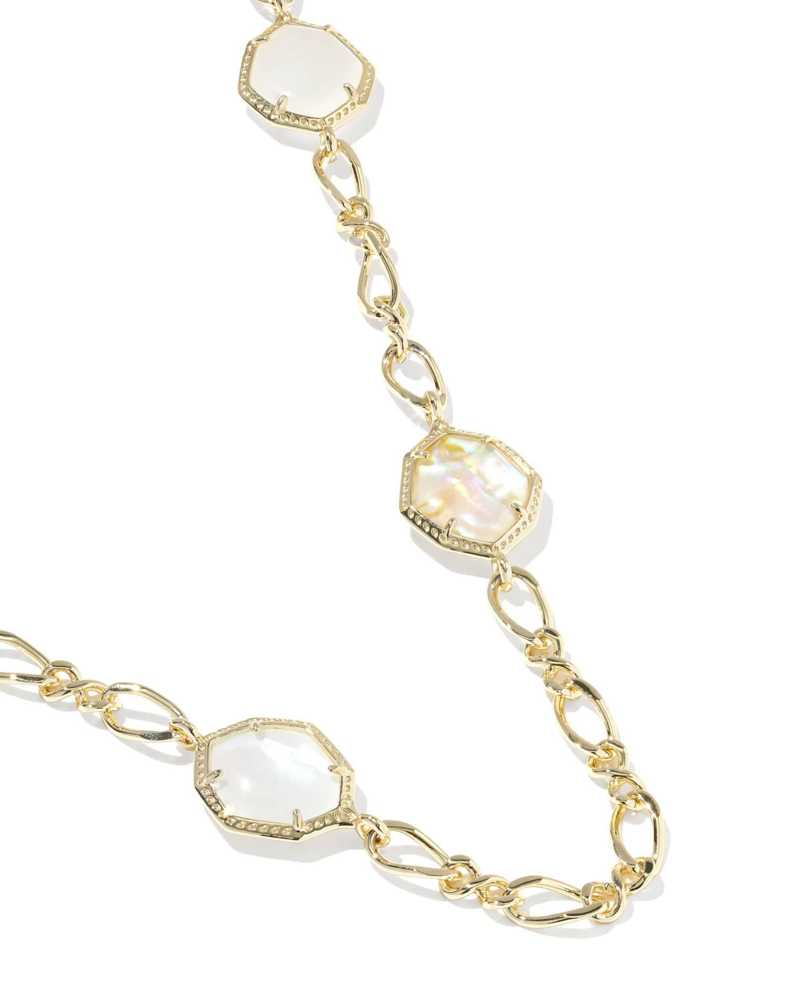 Ophelia Gold Long Strand Necklace