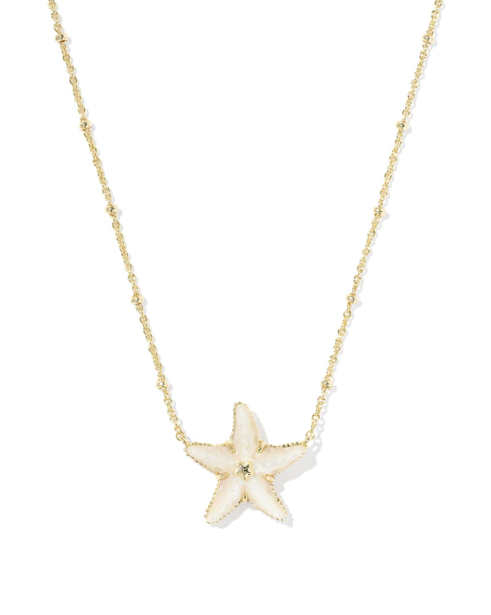 Parker Starfish Gold Short Pendant Necklace