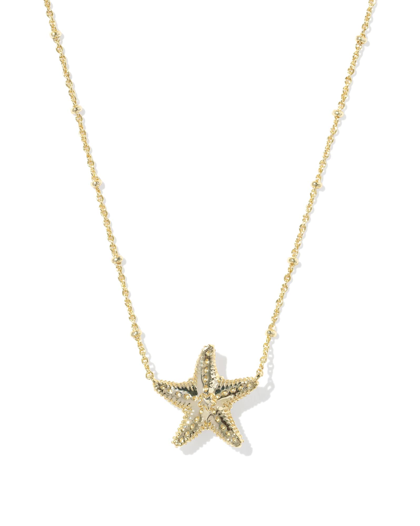 Parker Starfish Gold Short Pendant Necklace