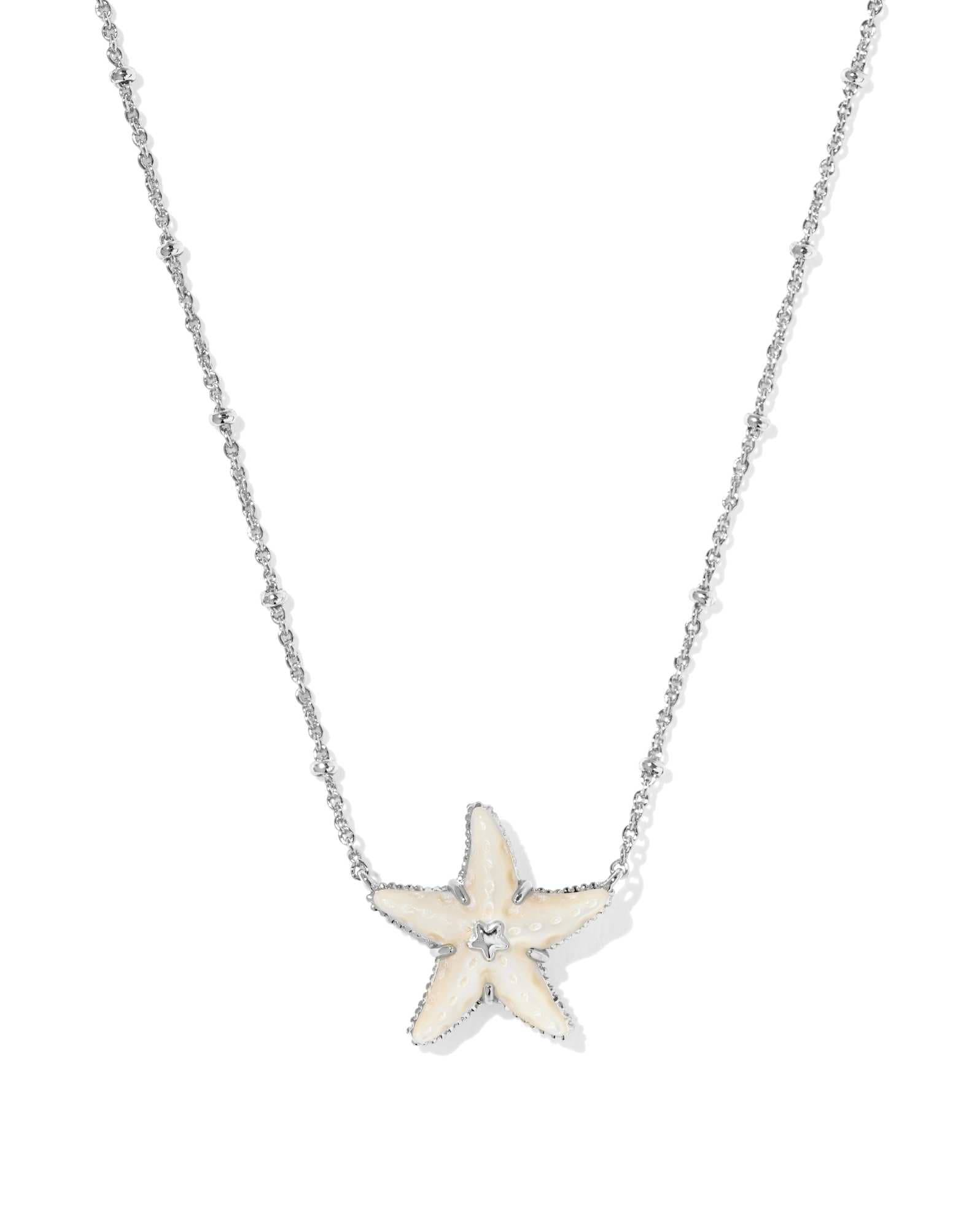 Parker Starfish Silver Short Pendant Necklace