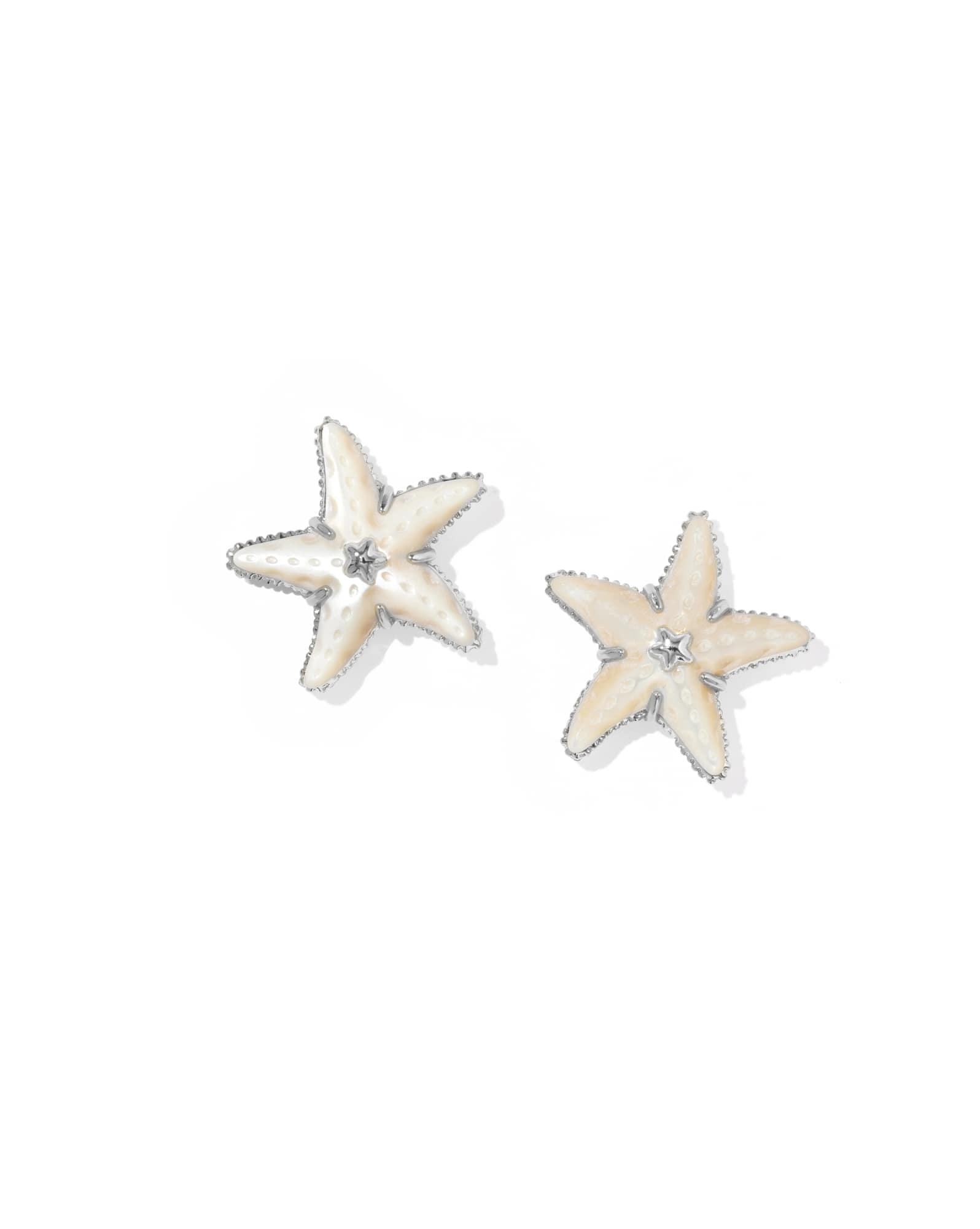 Parker Starfish Silver Stud Earrings