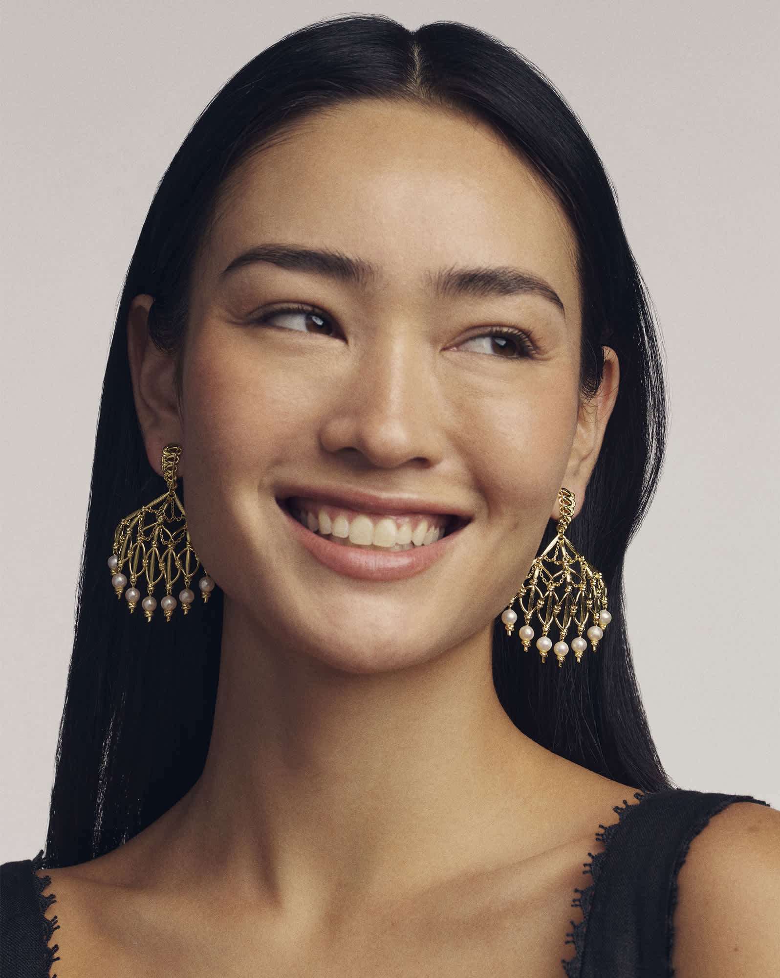 Gabriella Pearl Statement Earrings