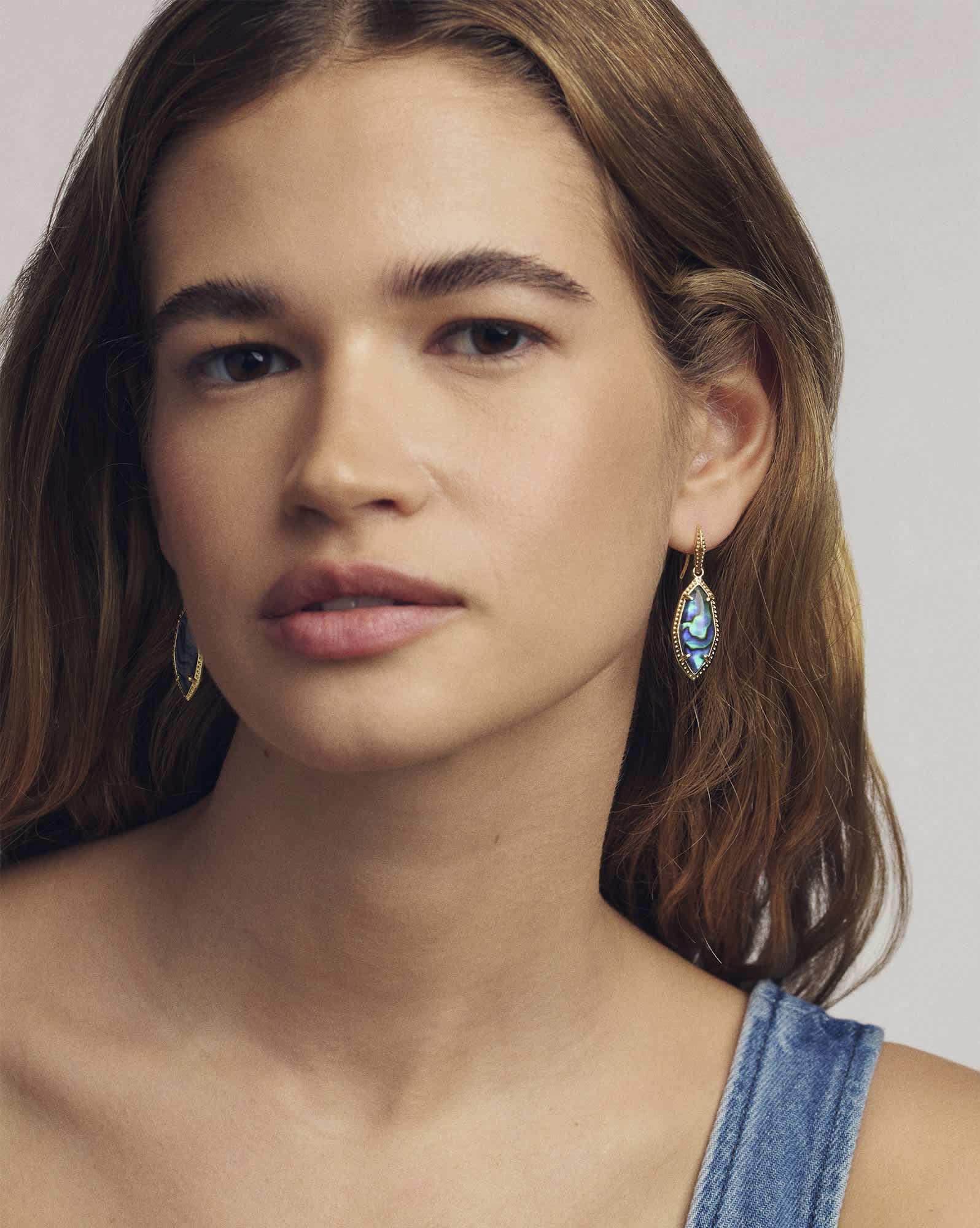 Ophelia Gold Small Drop Earrings