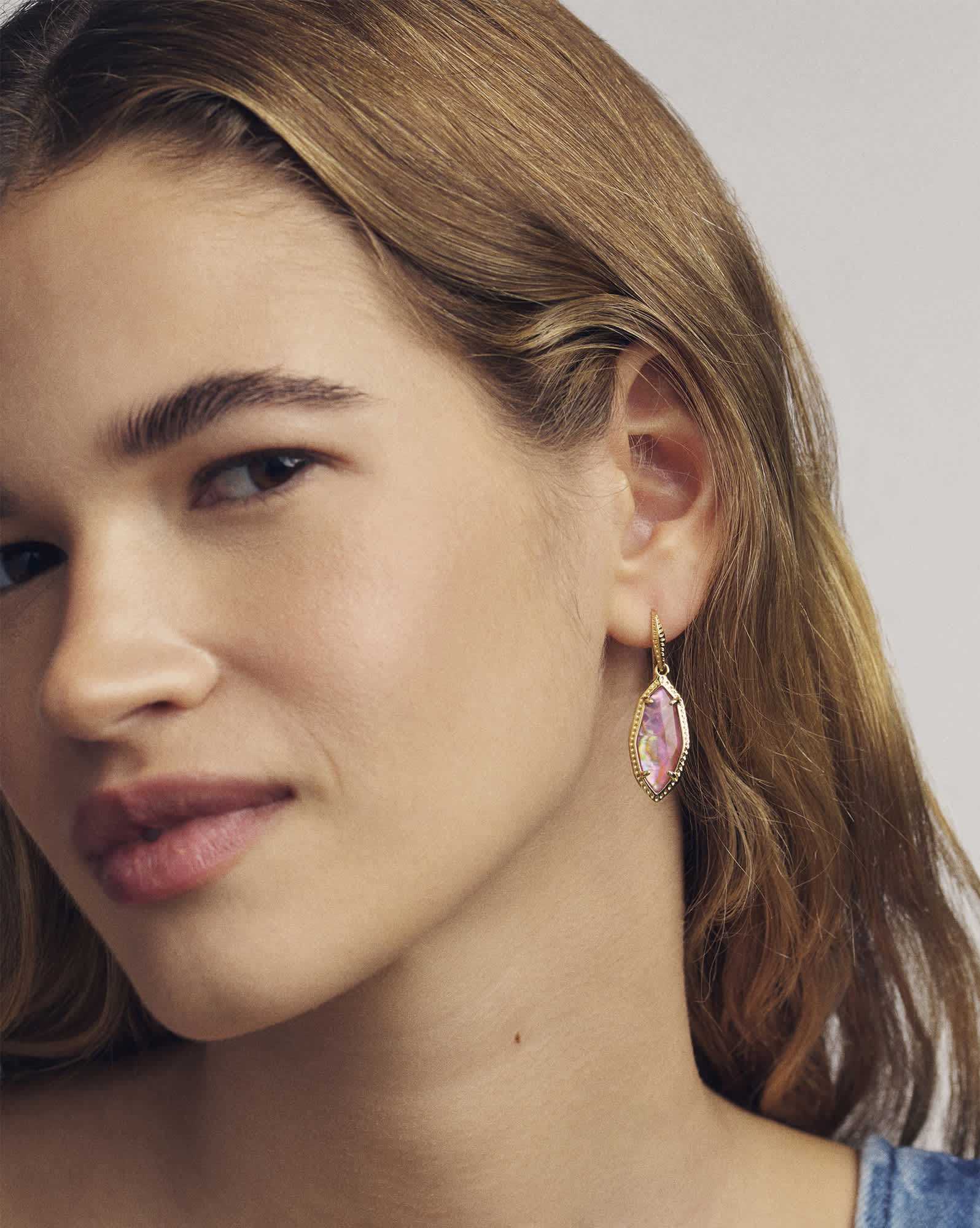Ophelia Gold Small Drop Earrings