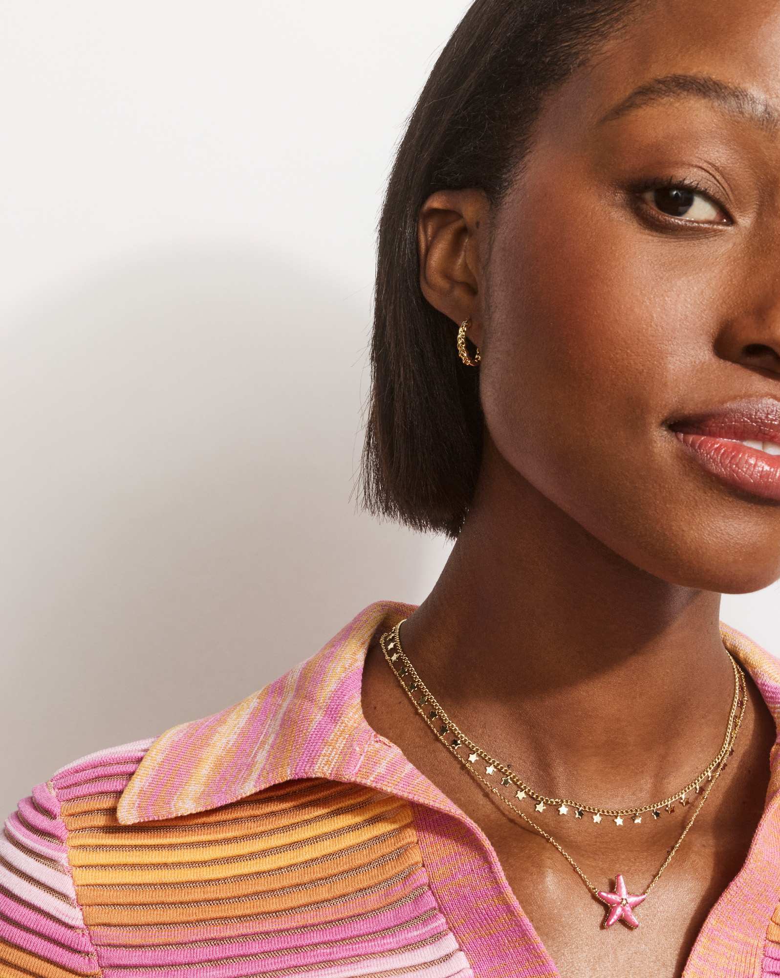 Parker Star Gold Strand Necklace