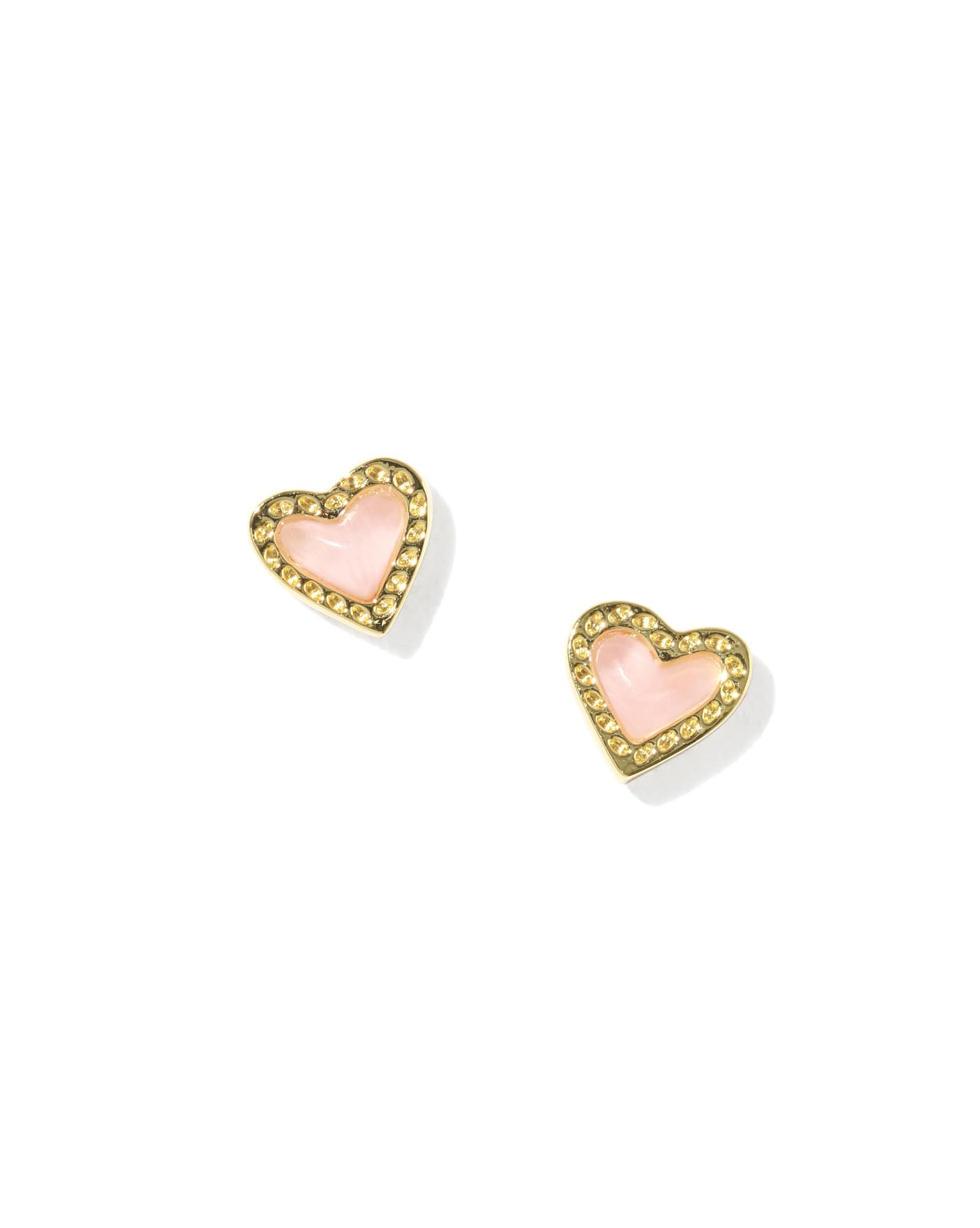 Mini Ari Heart Gold Stud Earrings