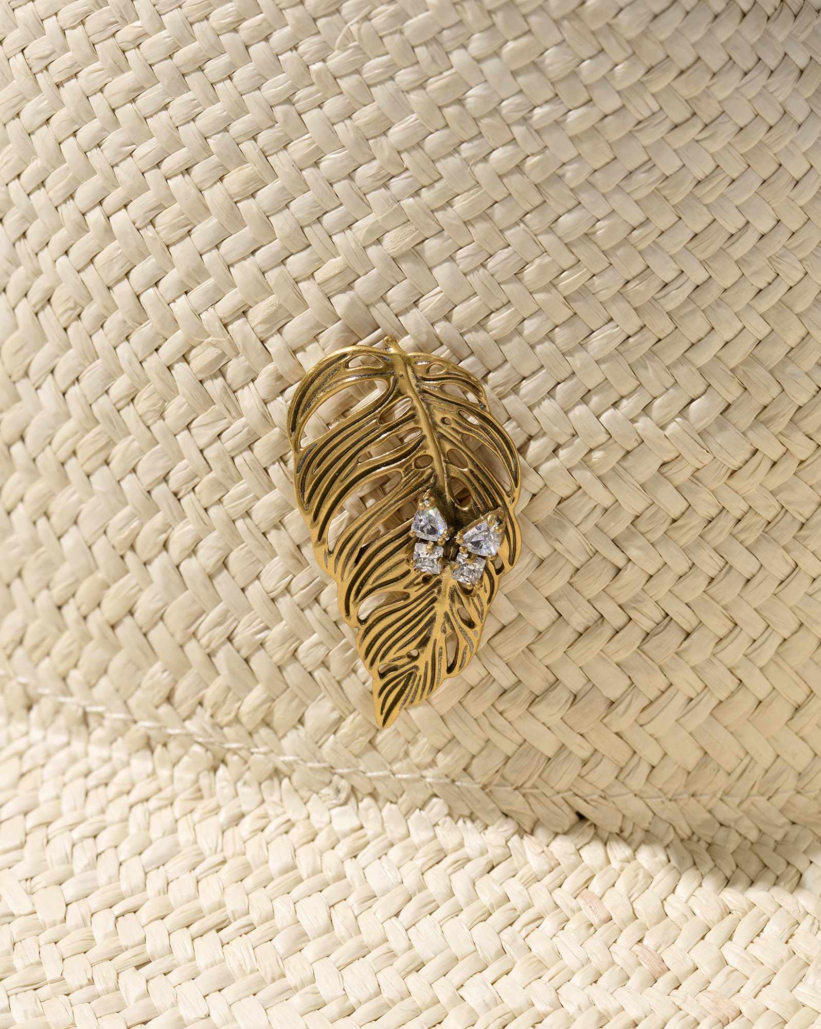 Kayla Vintage Gold Statement Hat Pin