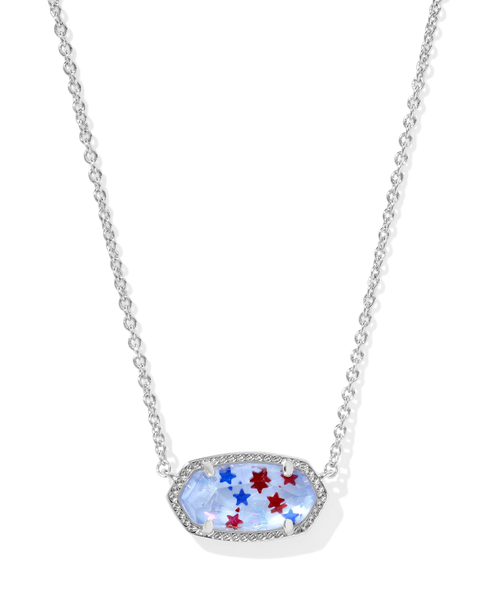 Elisa Silver Short Pendant Necklace