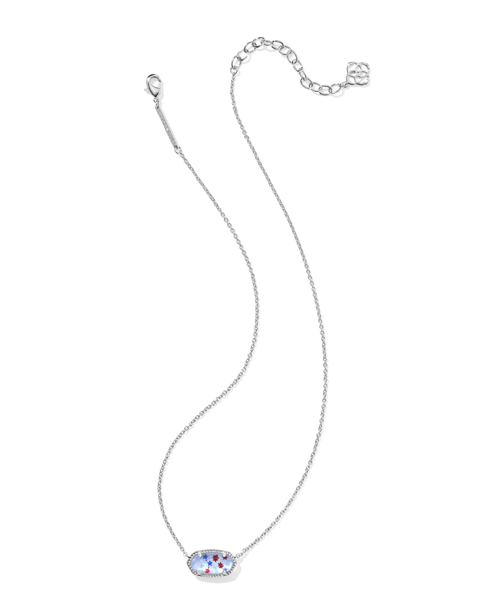 Elisa Silver Short Pendant Necklace
