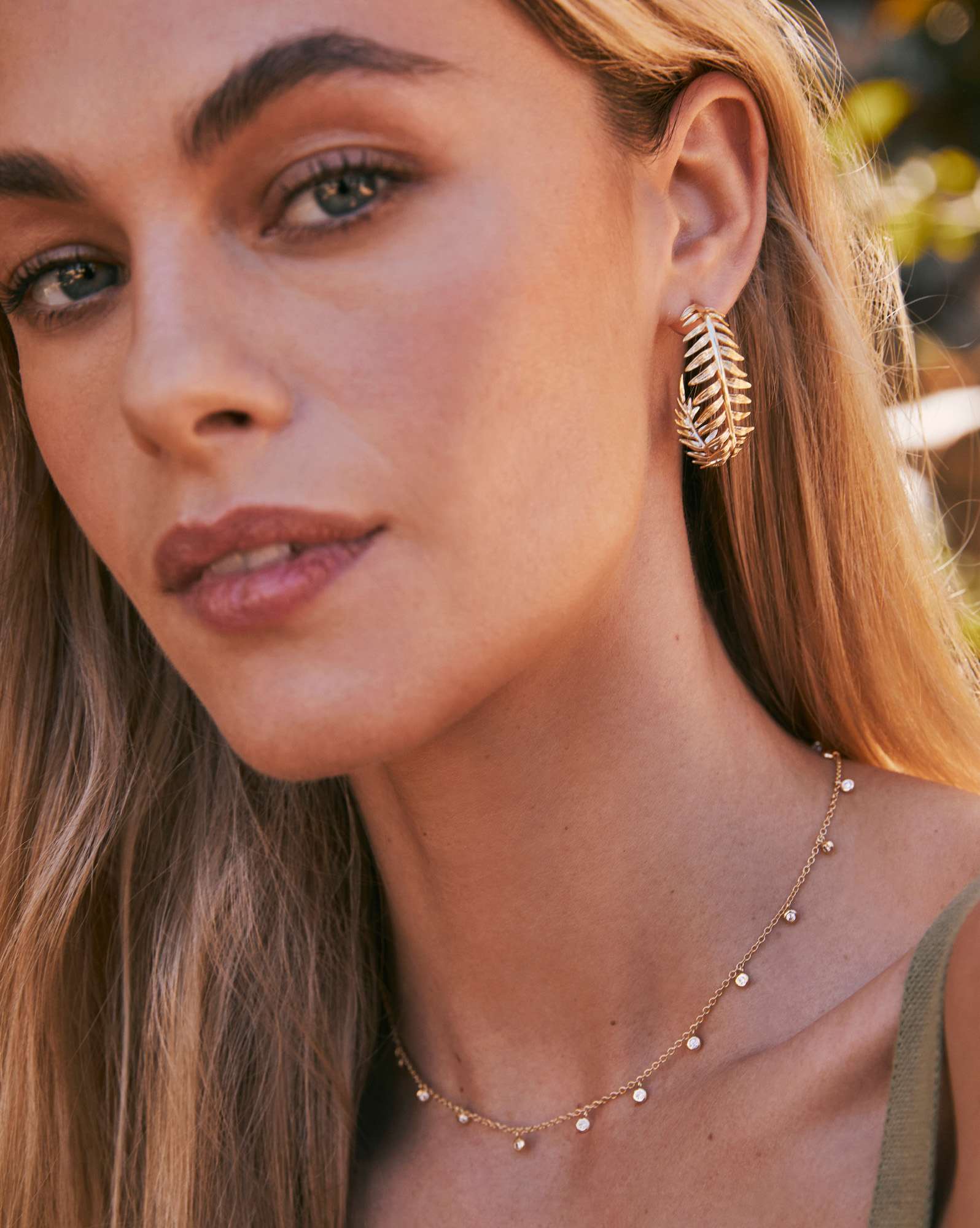 Kayla Gold Hoop Earrings