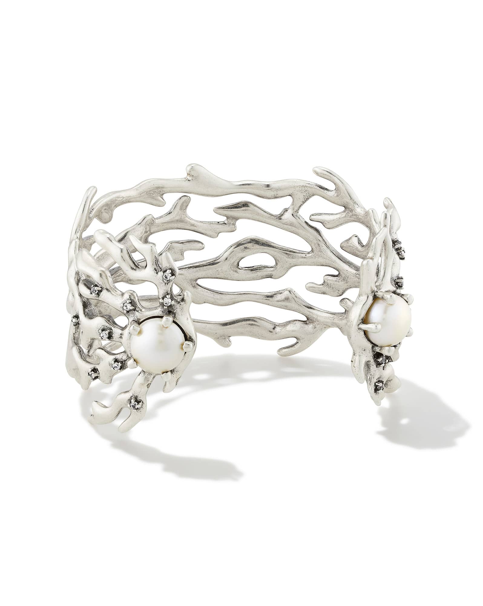 Shea Statement Cuff Bracelet in Vintage Silver