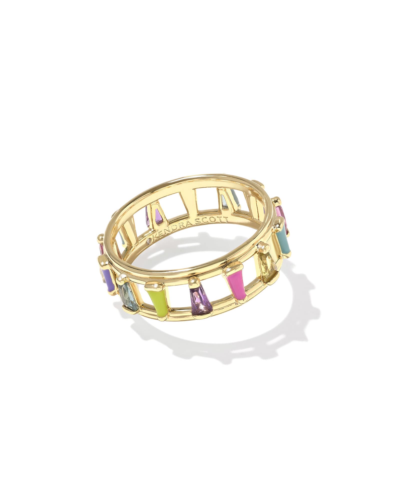 Kelsey Gold Band Ring in Multi Mix