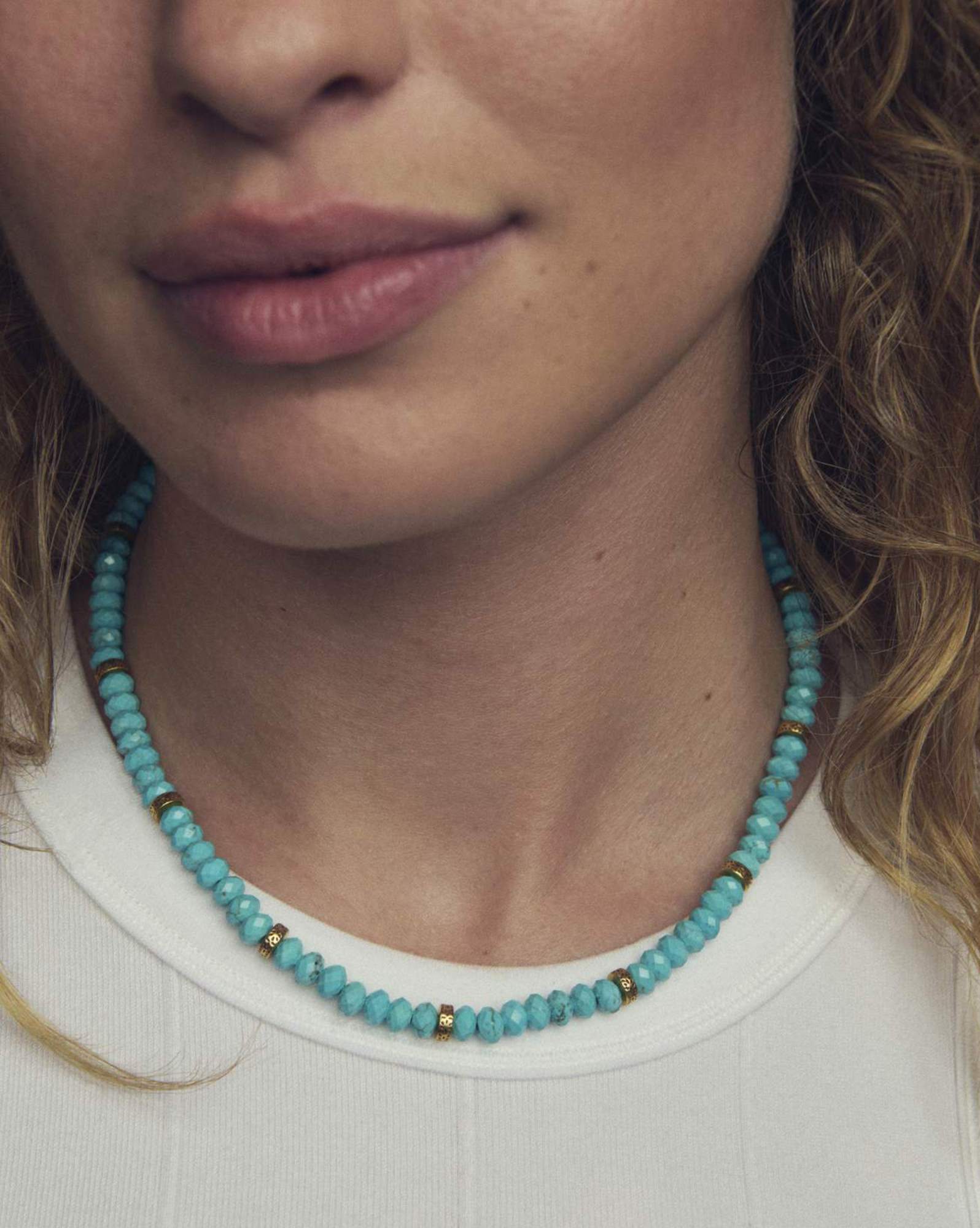 Ellery Vintage Gold Beaded Strand Necklace