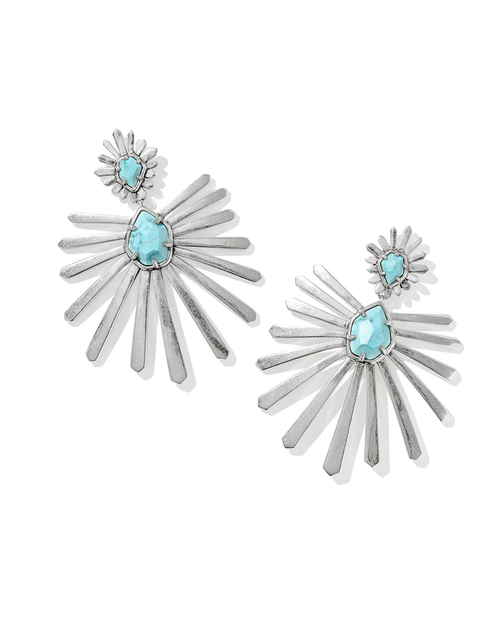 Starla Vintage Silver Statement Earrings