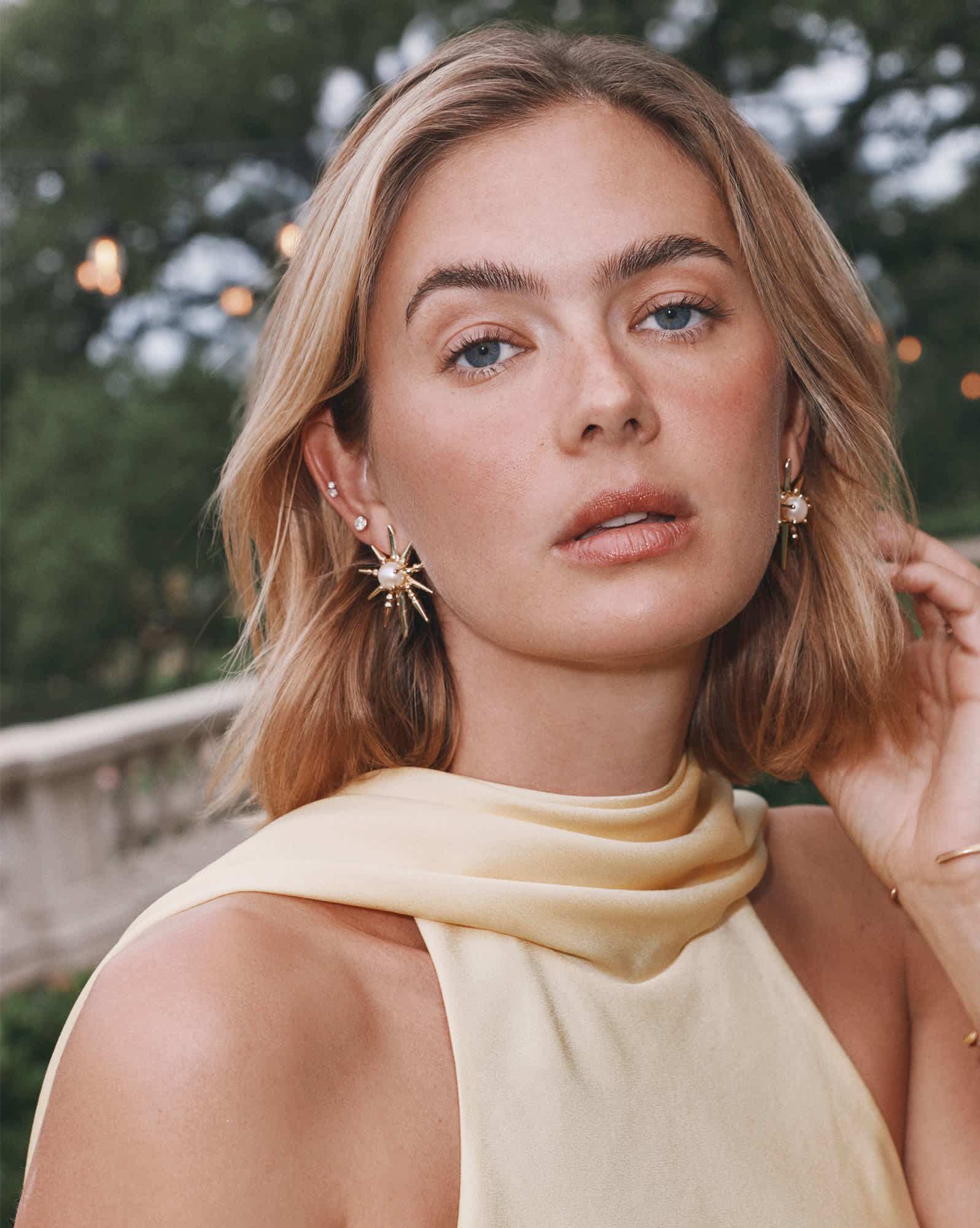 Rogan Gold Stud Earrings