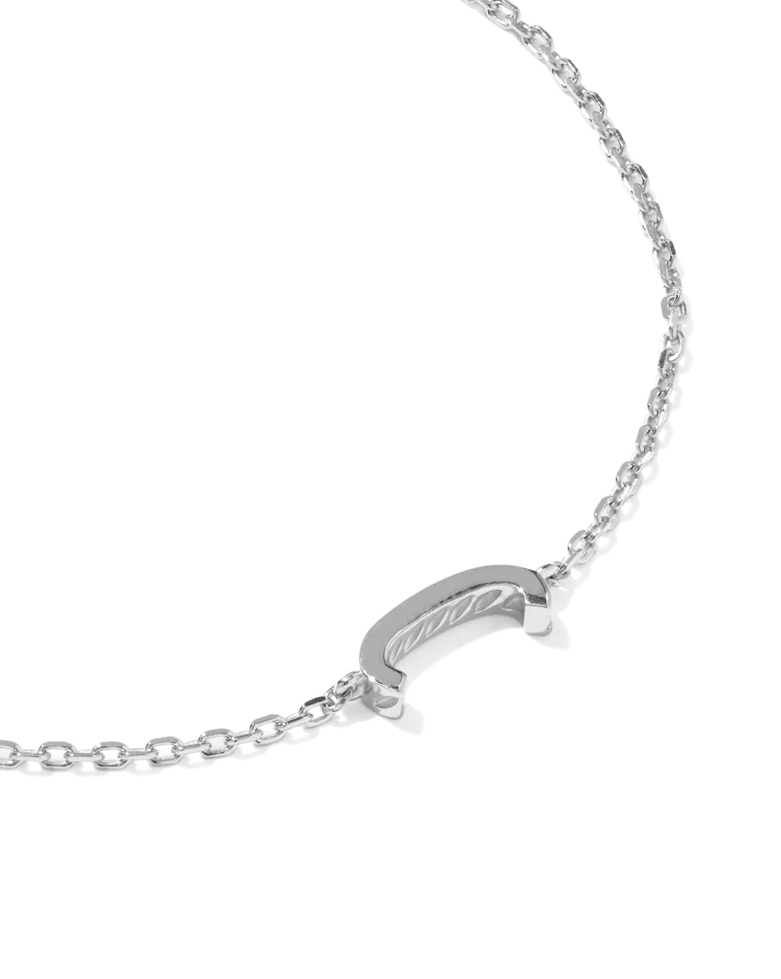 Letter C Sterling Silver Initial Bracelet